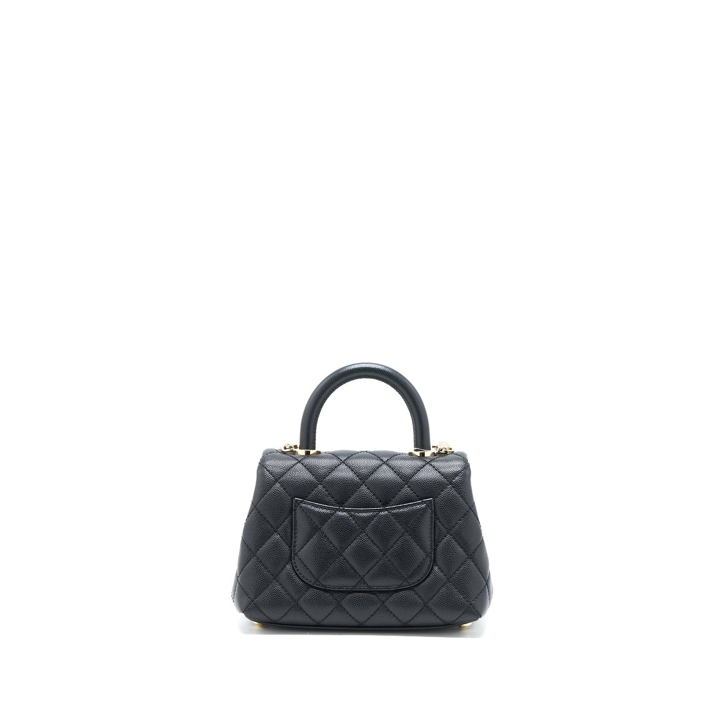 Chanel Coco Handle Caviar LGHW Black Mini Bag