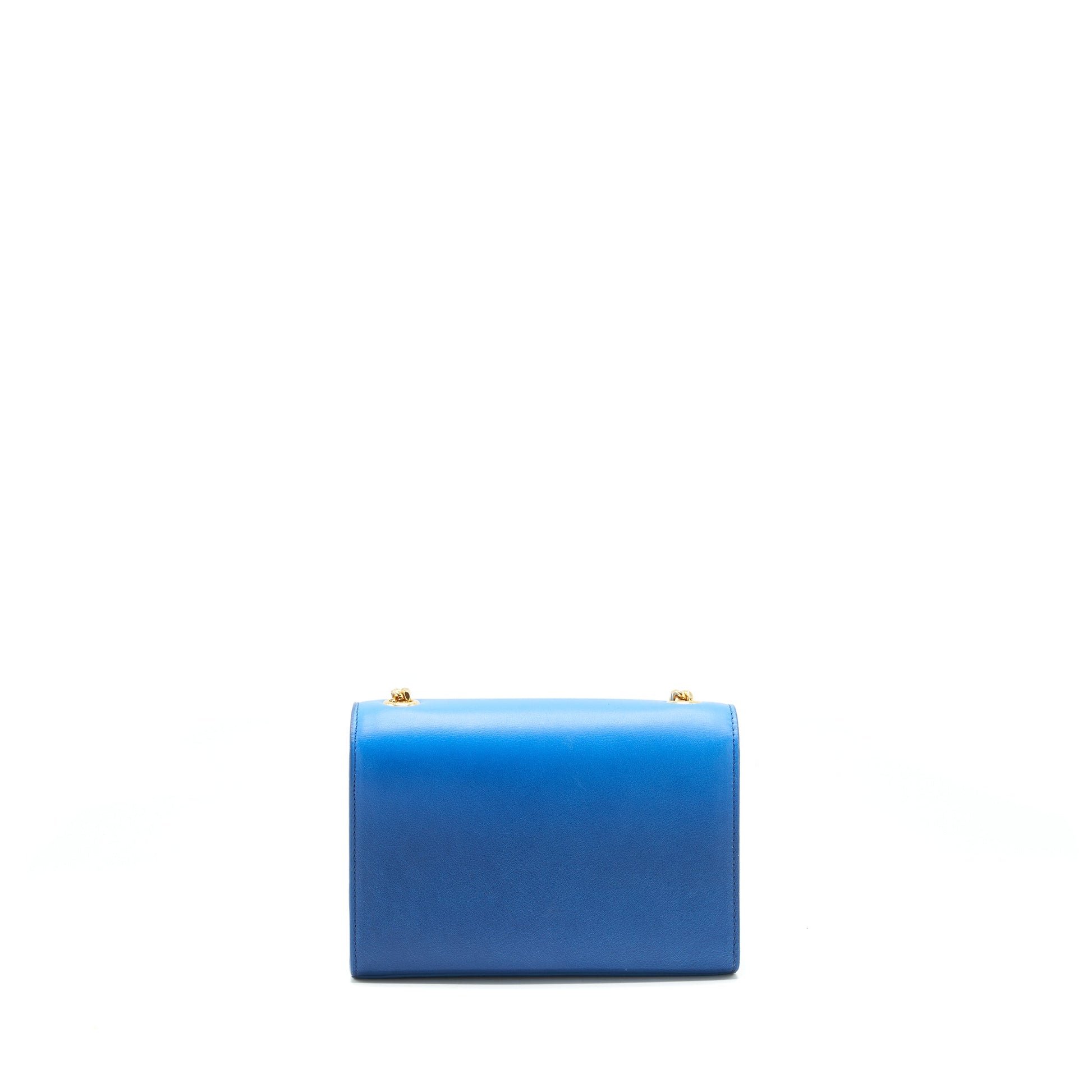 YSL Saint Laurent Saint Laurent Kate Chain Purse Travel Bag Blue Green