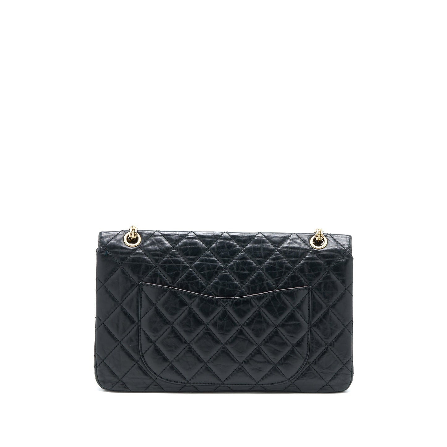 Chanel 2.55 227 Maxi Reissue Flap Aged Black Shoulder Bag
