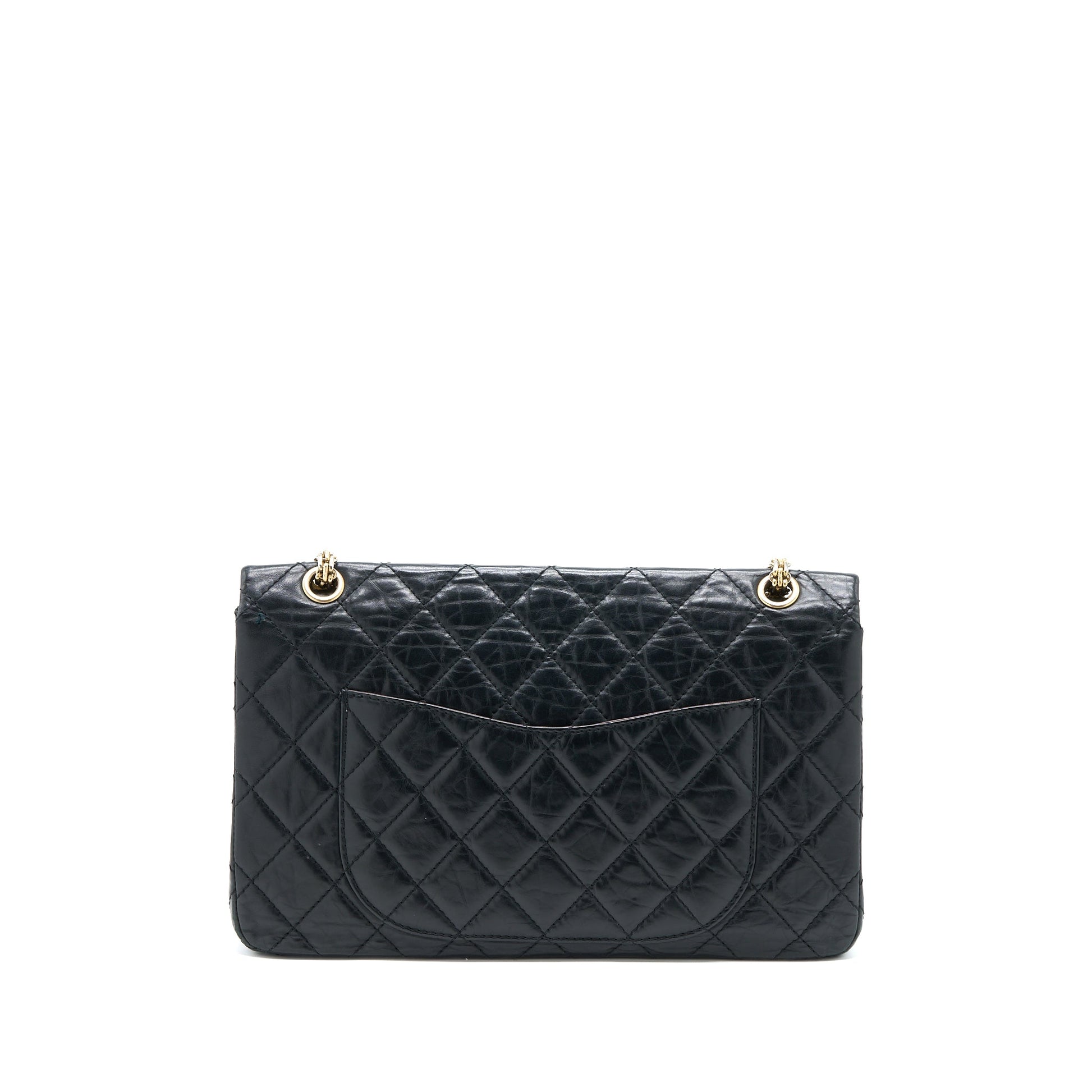 Chanel 2.55 227 Maxi Reissue Flap Aged Black Shoulder Bag