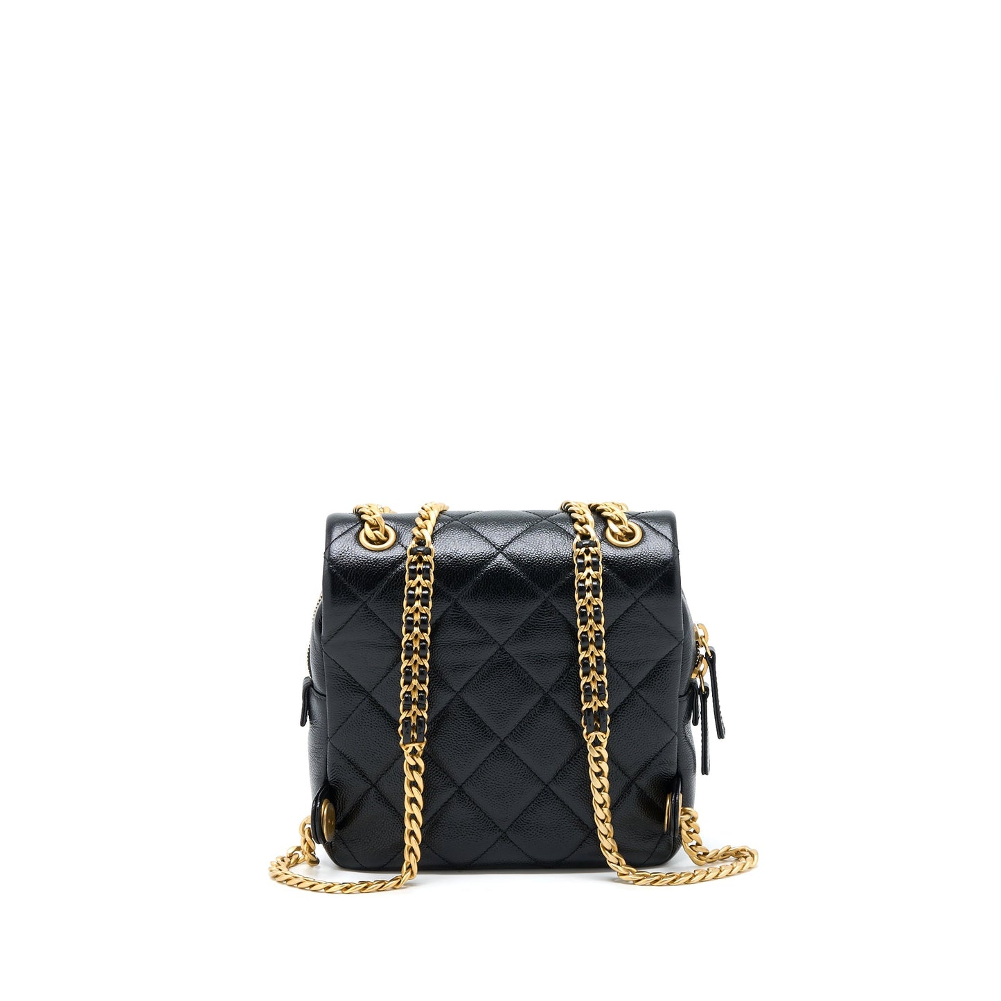 Chanel 22P Flap Backpack Caviar Brushed GHW Black
