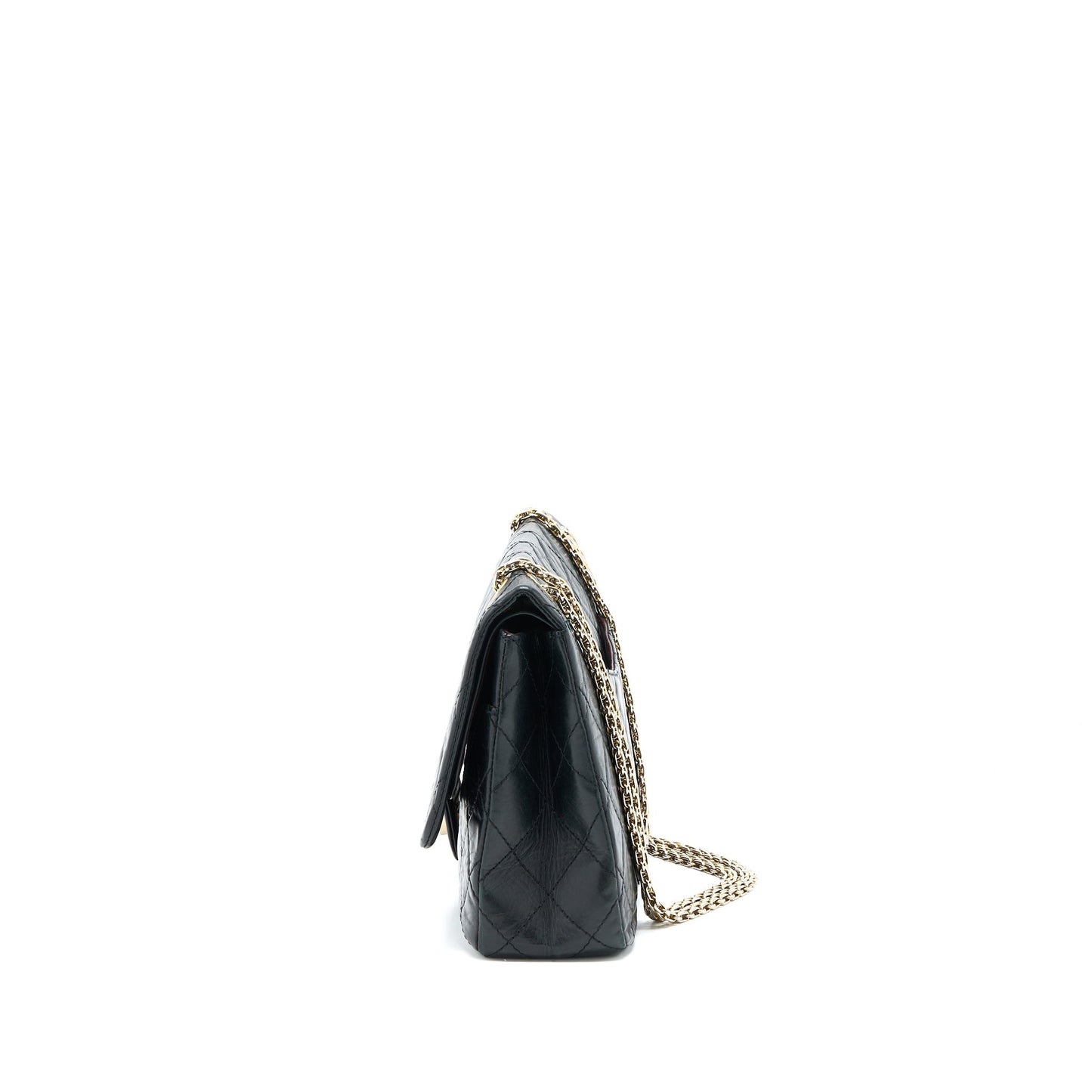 Chanel 2.55 227 Maxi Reissue Flap Aged Black Shoulder Bag