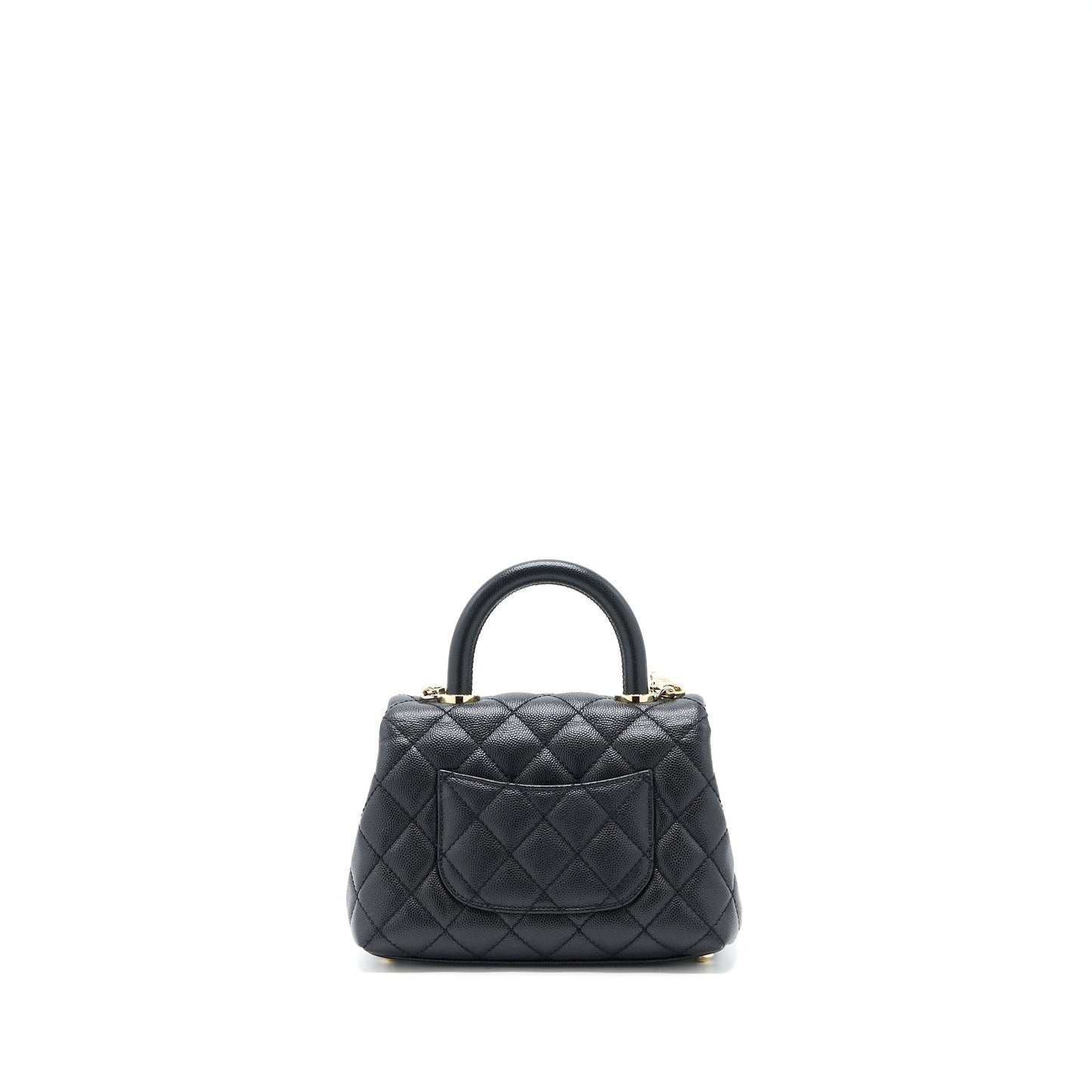 Chanel Extra Coco Handle Caviar LGHW Black Mini Bag