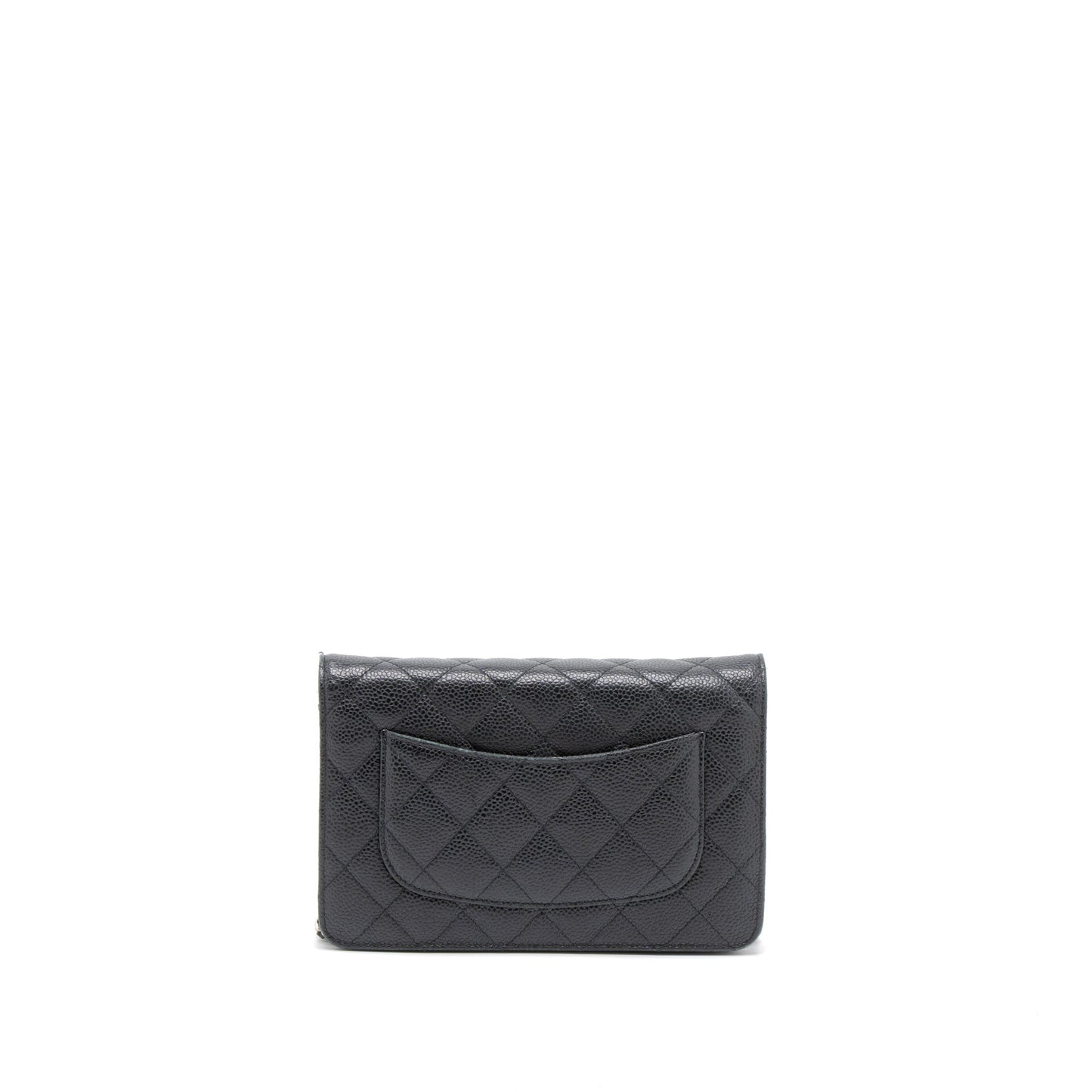 Chanel Classic On Caviar SHW Black Wallet Case Shw 5