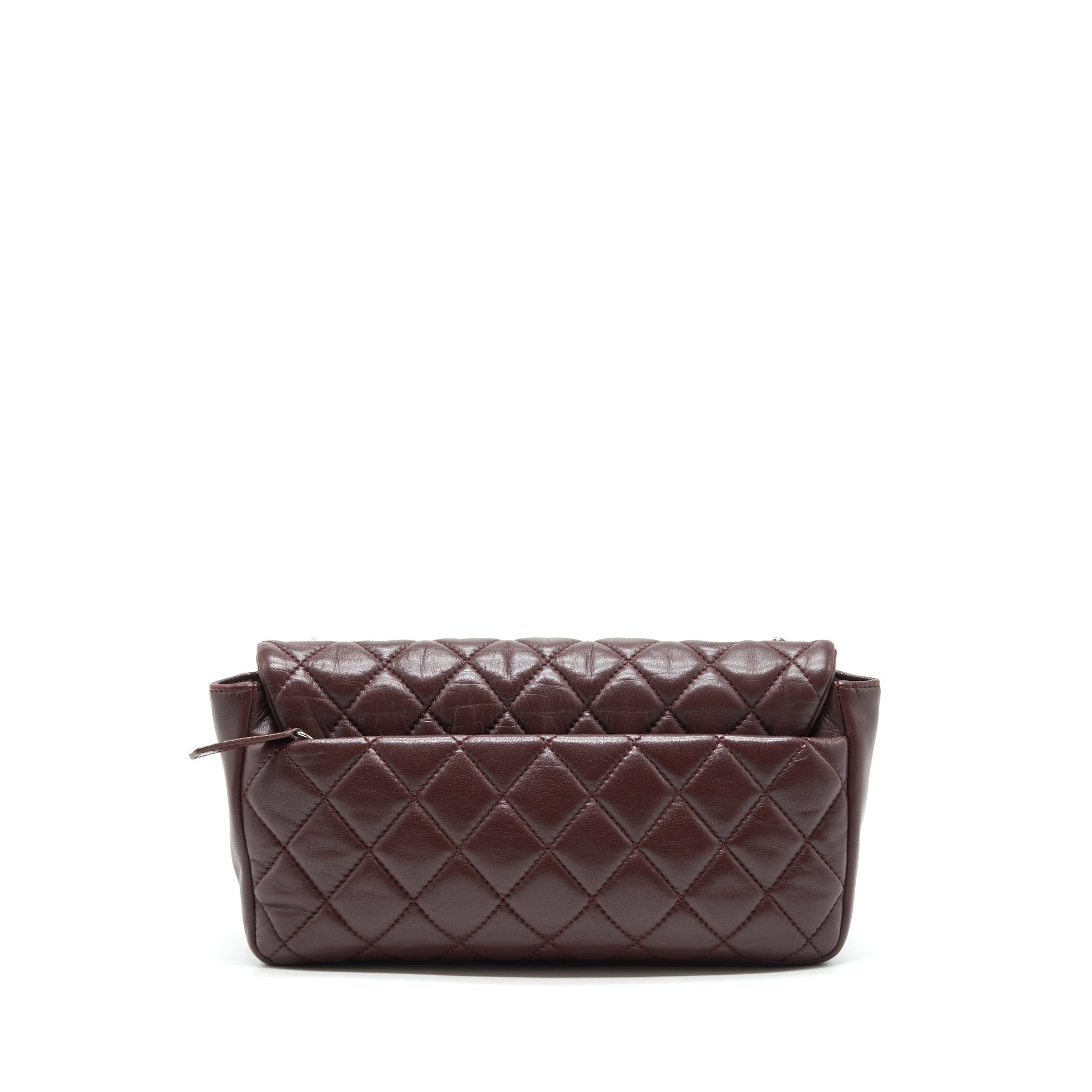 Chanel Coco Rain Flap Lambskin Burgundy SHW Shoulder Bag