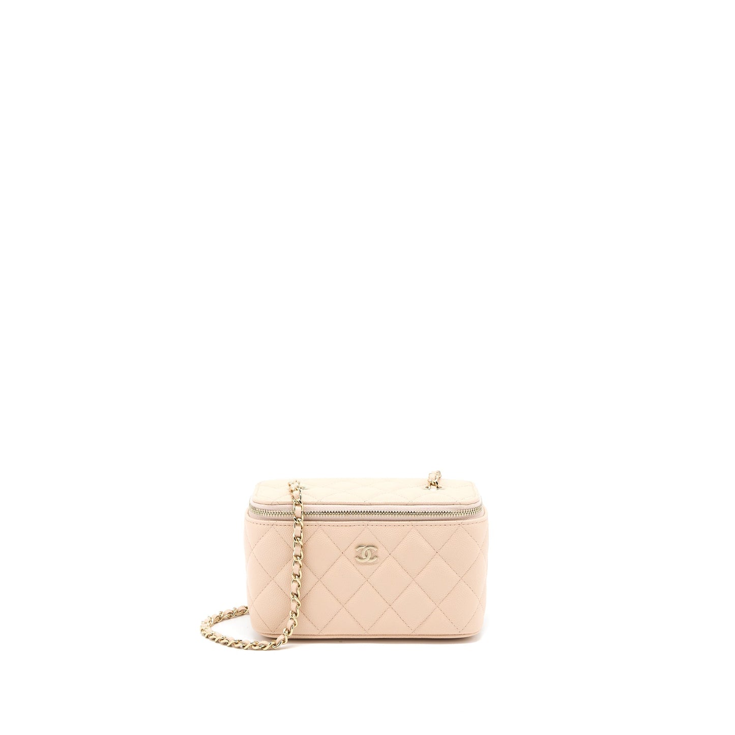Chanel Long Vanity Caviar Light LGHW Pink Handbag