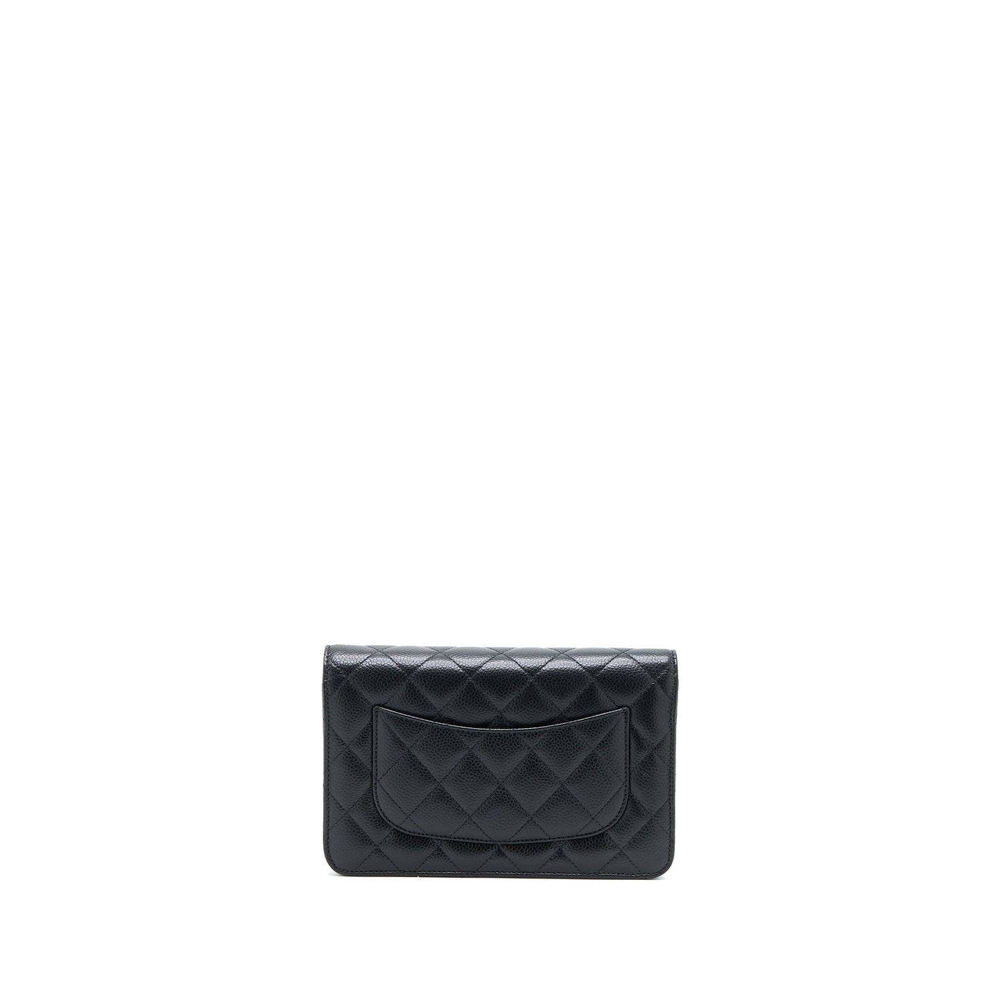 Chanel Classic on Caviar GHW Microchip Black Wallet Case Microchip 19