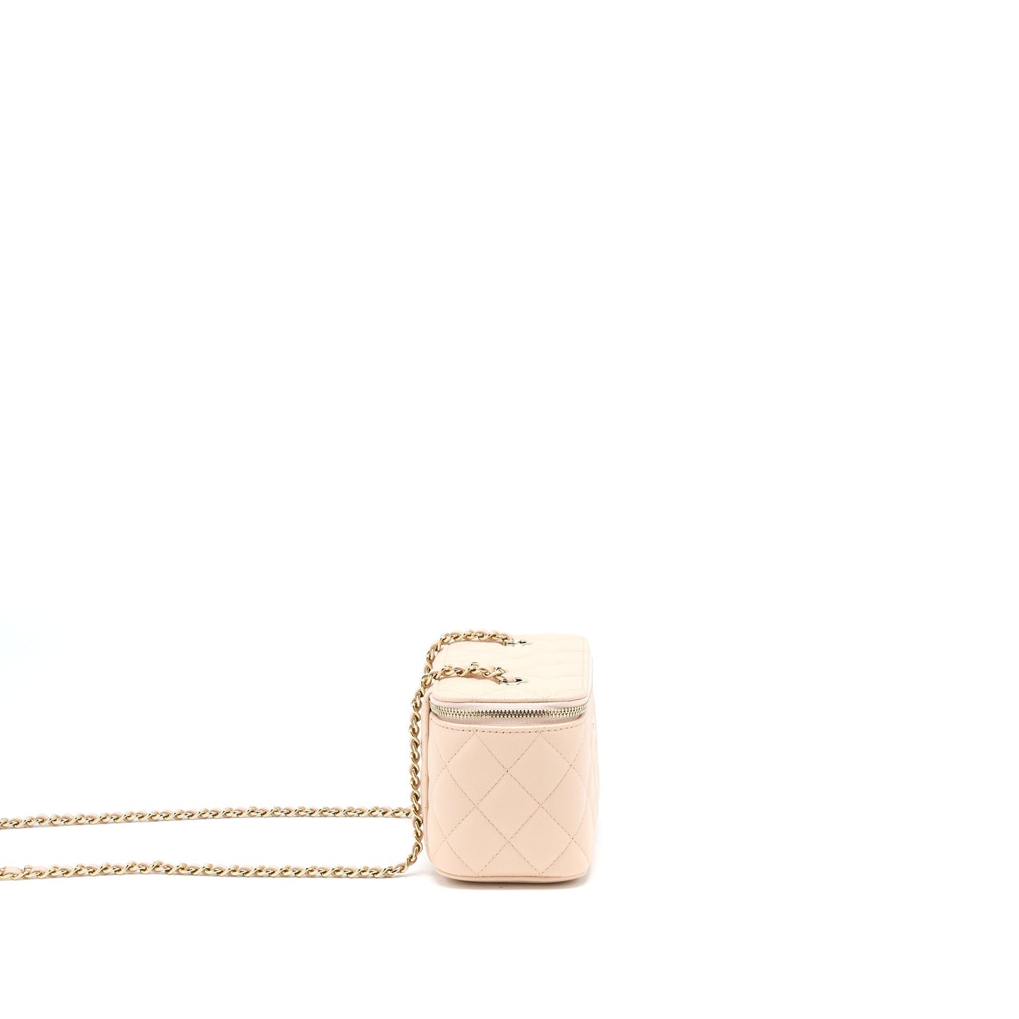 Chanel Long Vanity Caviar Light LGHW Pink Handbag