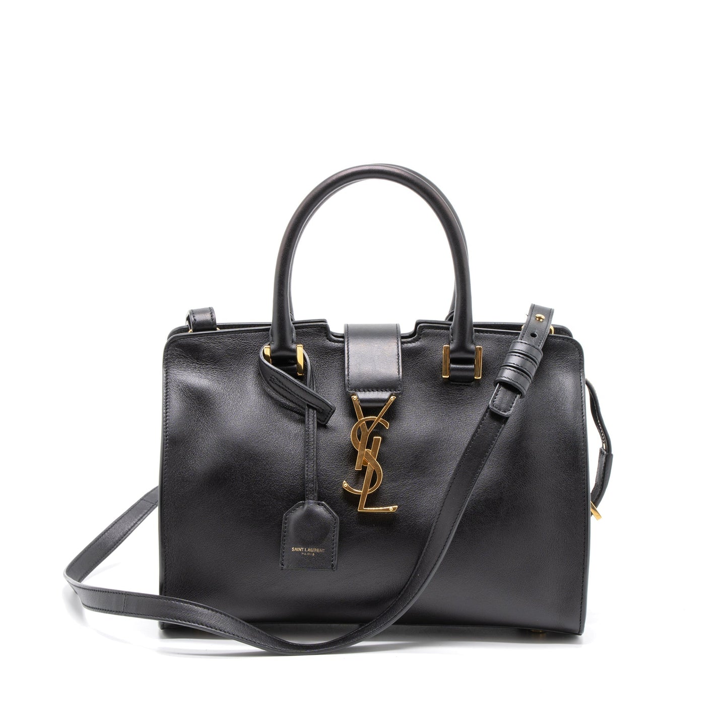 YSL Saint Laurent Saint Laurent Cabas Tote Calfskin Black Tote Bag