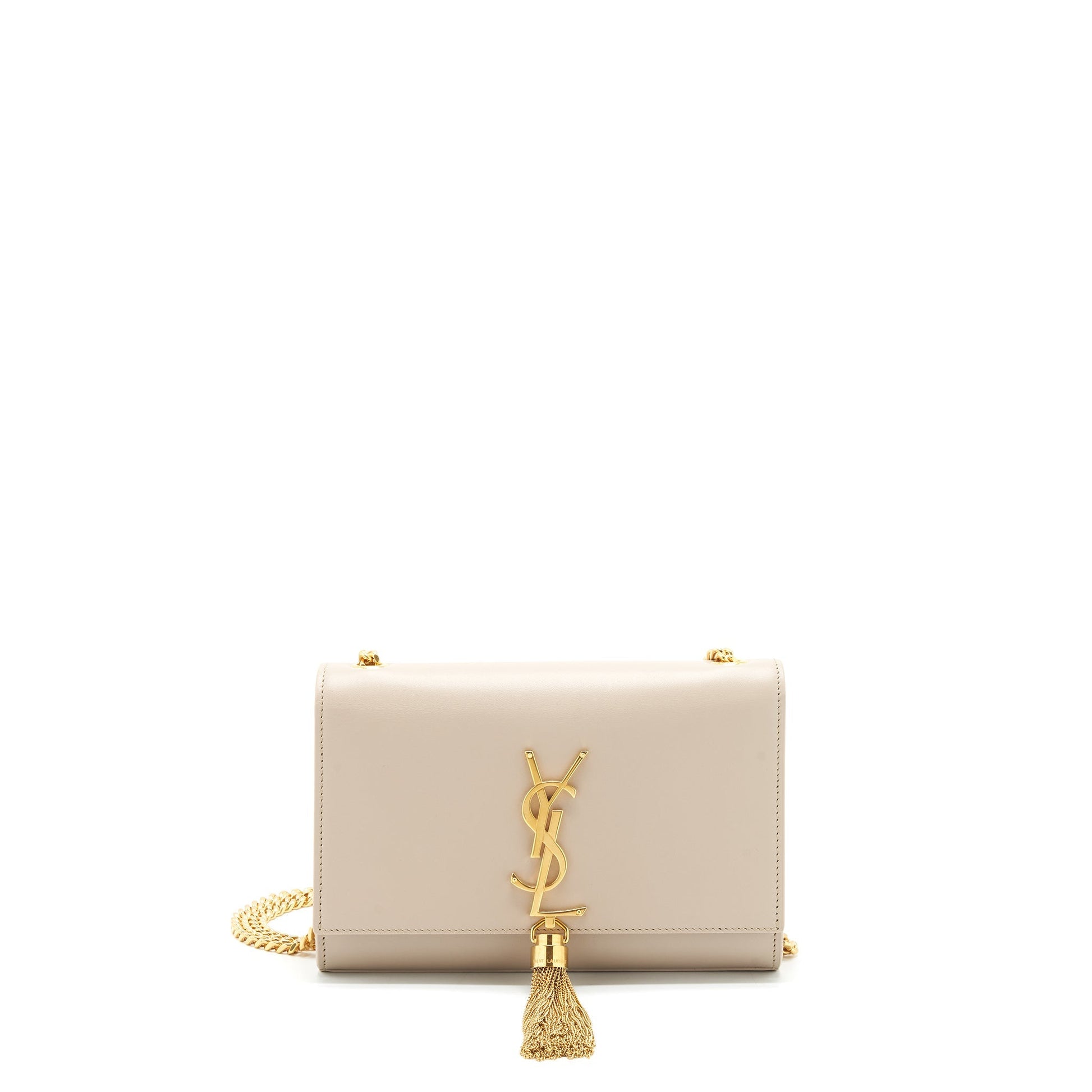 YSL Saint Laurent Saint Laurent Kate Purse With Tassel Travel Beige Travel Bag