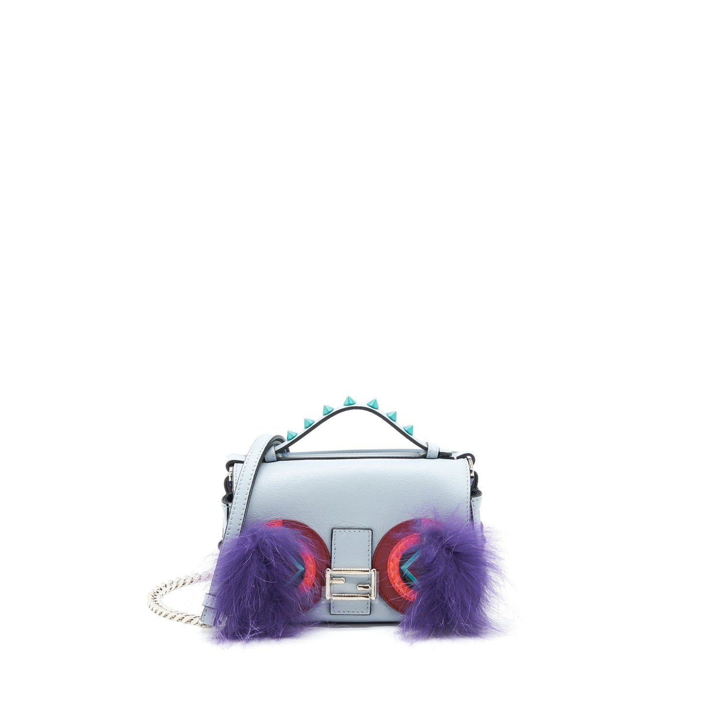 Fendi Baguette Monster Double Sided Purse Multi Colour Micro Shoulder Bag