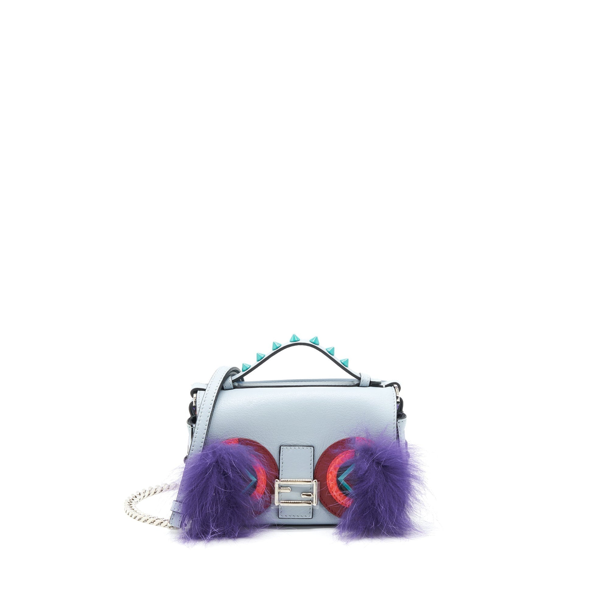 Fendi Baguette Monster Double Sided Purse Multi Colour Micro Shoulder Bag