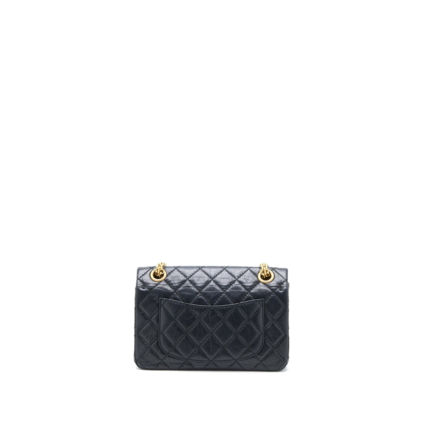 Chanel 2.55 Reissue Flap Aged Calfskin Brushed Black Shoulder Bag Microchip 4