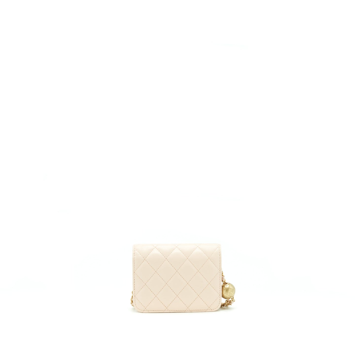 Chanel Pearl Crush Flap Belt Lambskin Light Pink