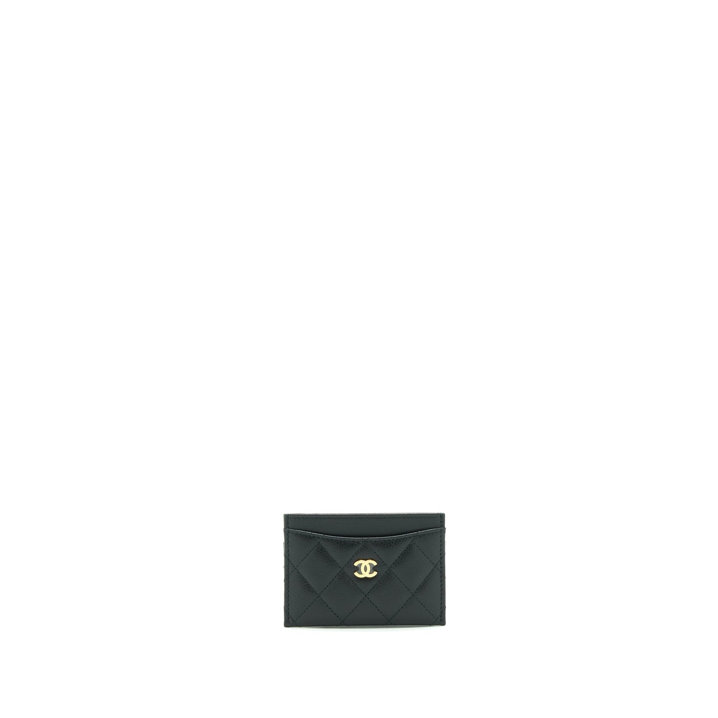 Chanel Classic Card Holder Caviar GHW Black Wallet Case Ghw 1
