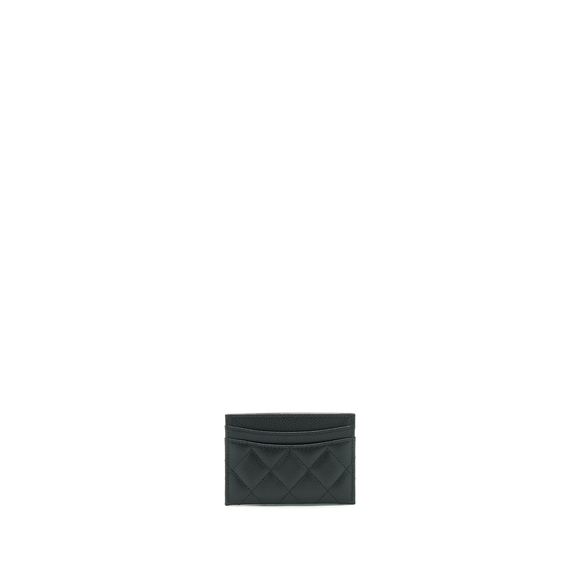 Chanel Classic Card Holder Caviar GHW Black Wallet Case Ghw 1