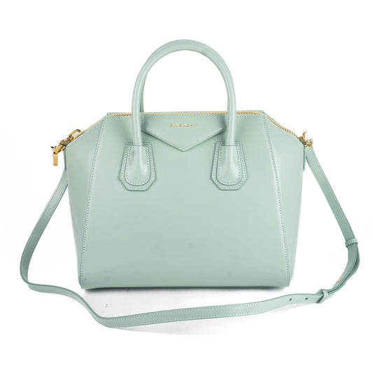 Prada Shopping Tote Purse Handbag Canvas Blue Tote Bag