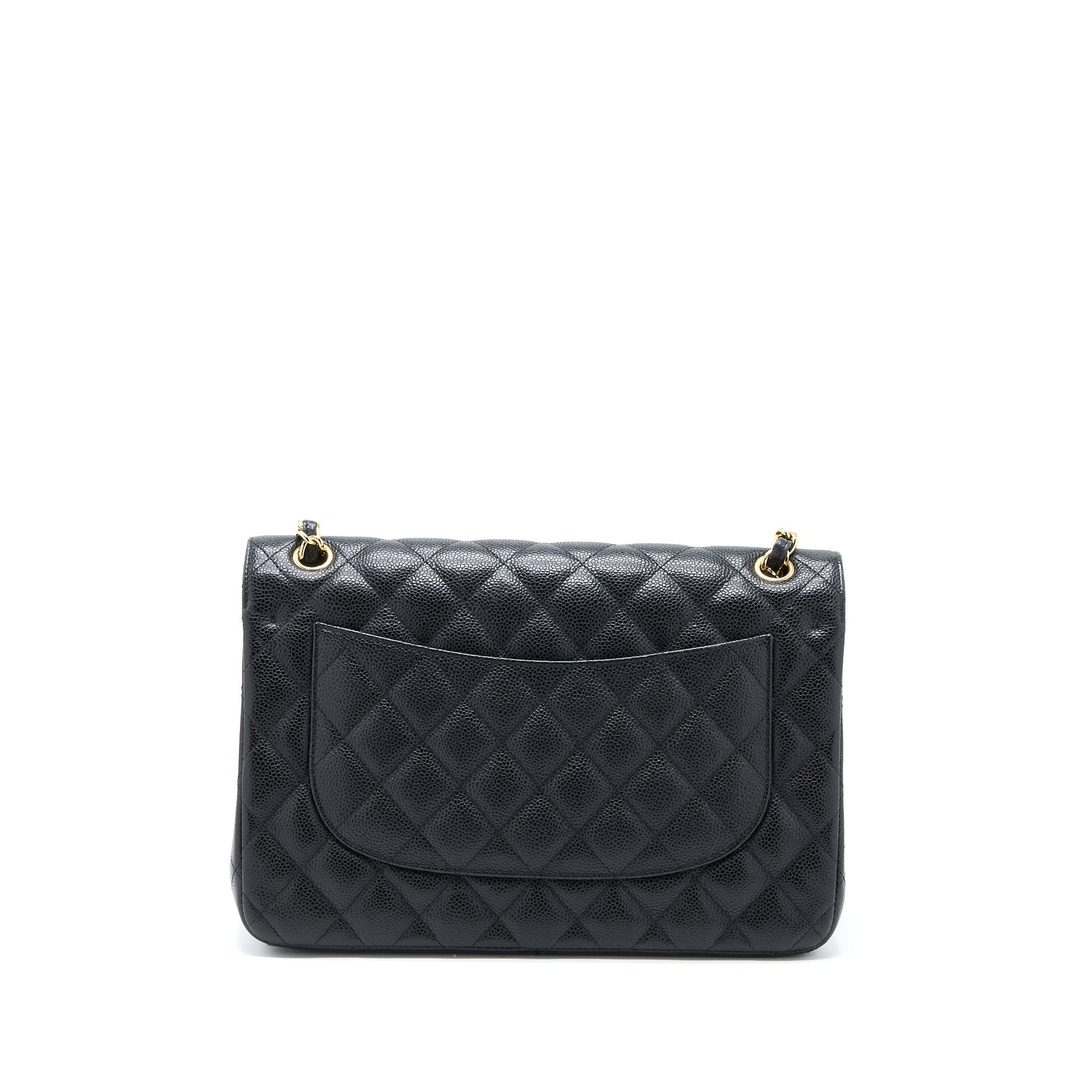 Chanel Classic Jumbo Double Flap Caviar GHW Black Shoulder Bag 3