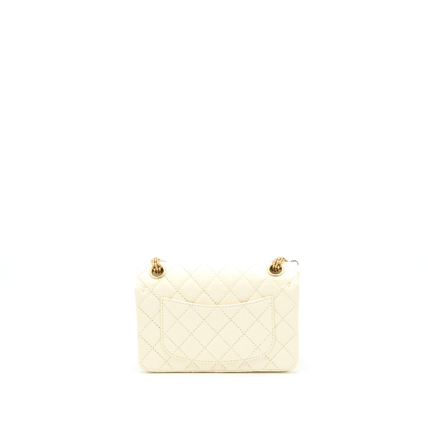 Chanel 20A 2.55 Reissue Flap Aged Calfskin White Shoulder Bag