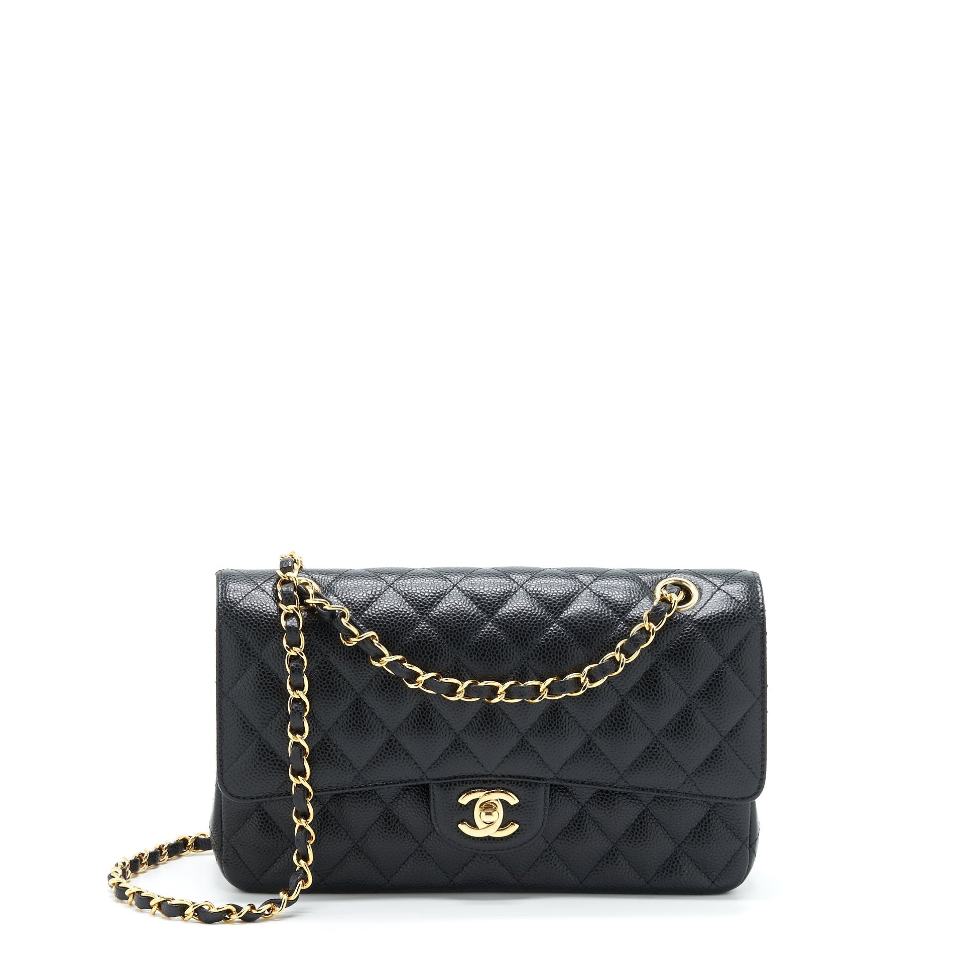 Chanel Classic Double Flap Caviar GHW Black Shoulder Bag