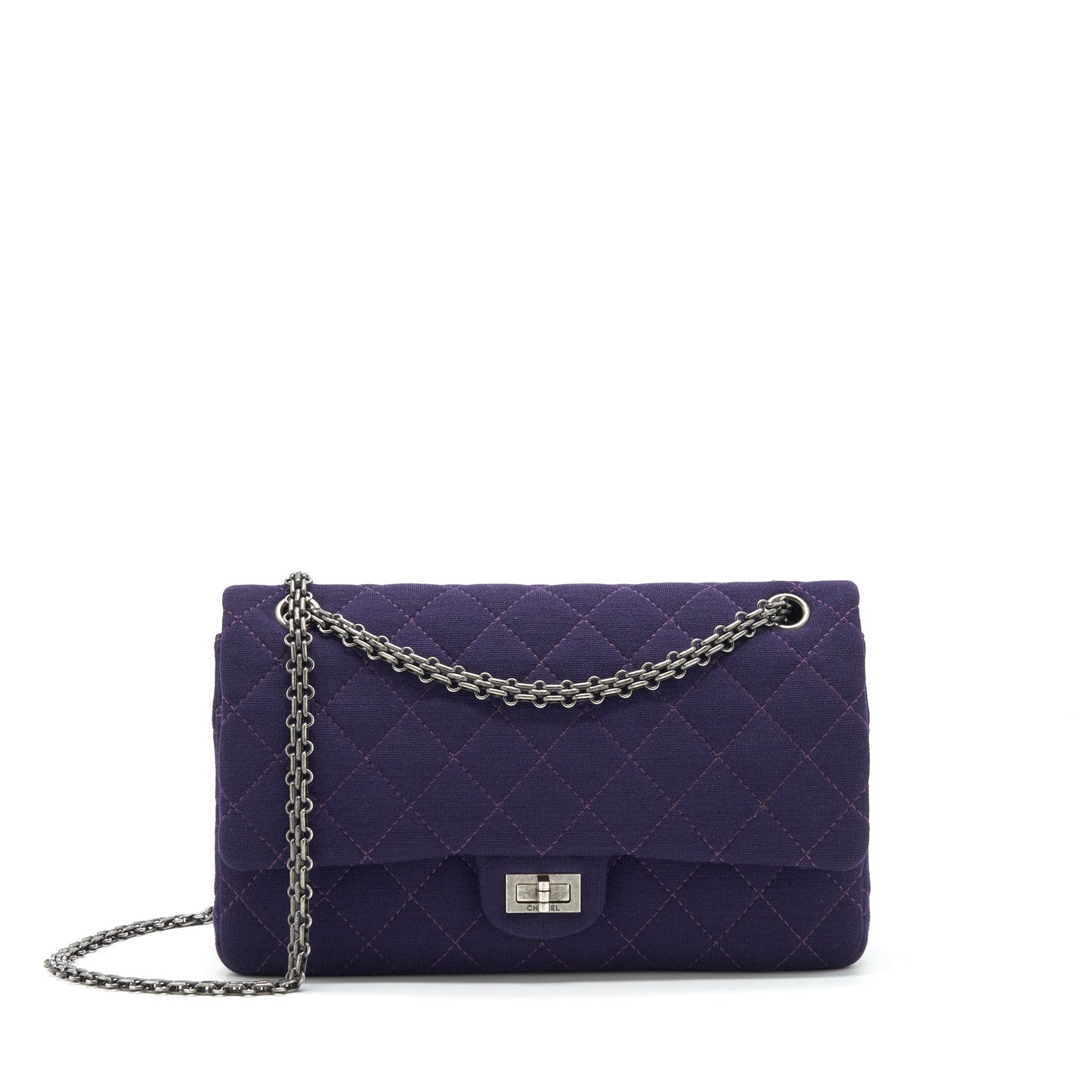 Chanel 2.55 Reissue 226 Double Flap Fabric Shoulder Bag
