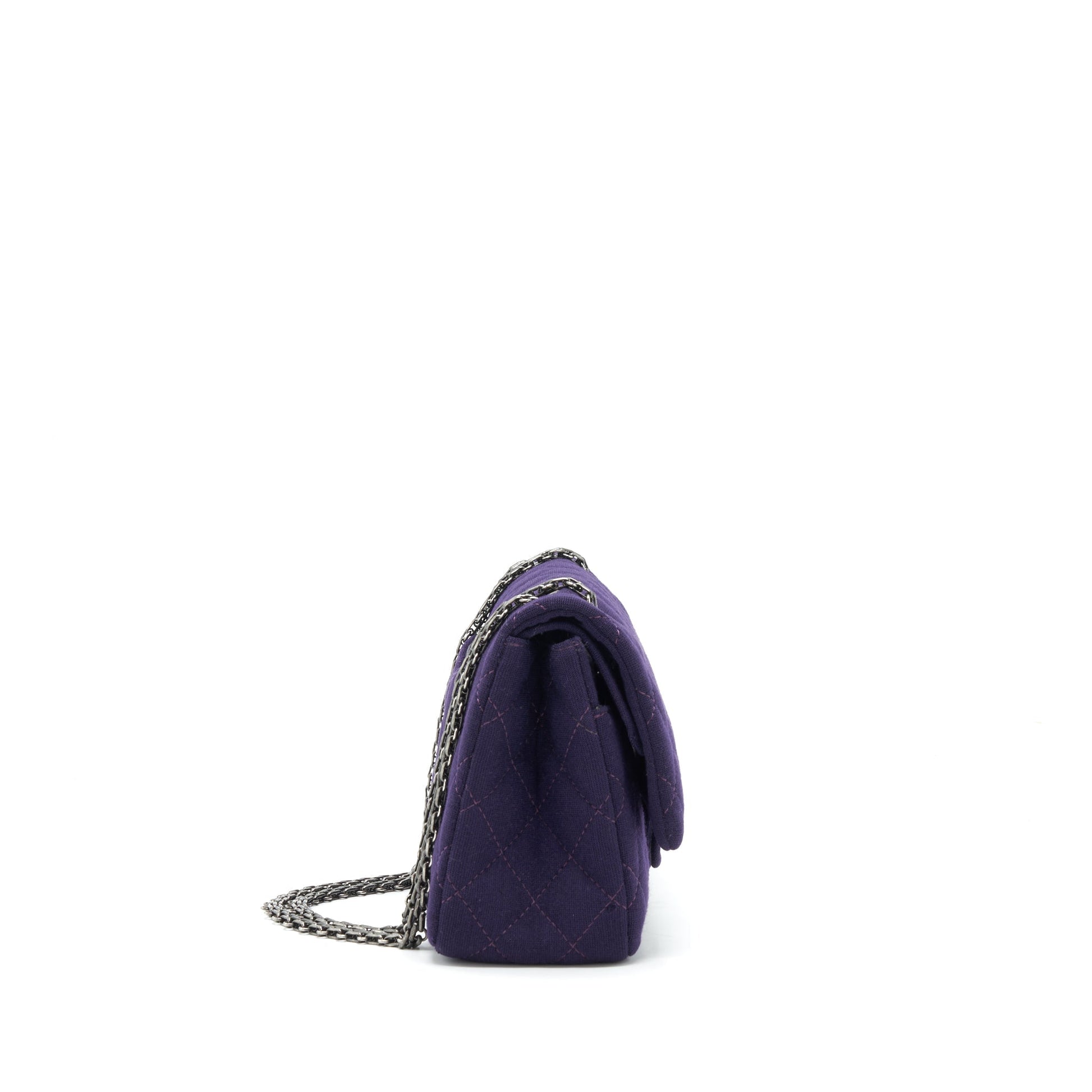 Chanel 2.55 Reissue 226 Double Flap Fabric Shoulder Bag