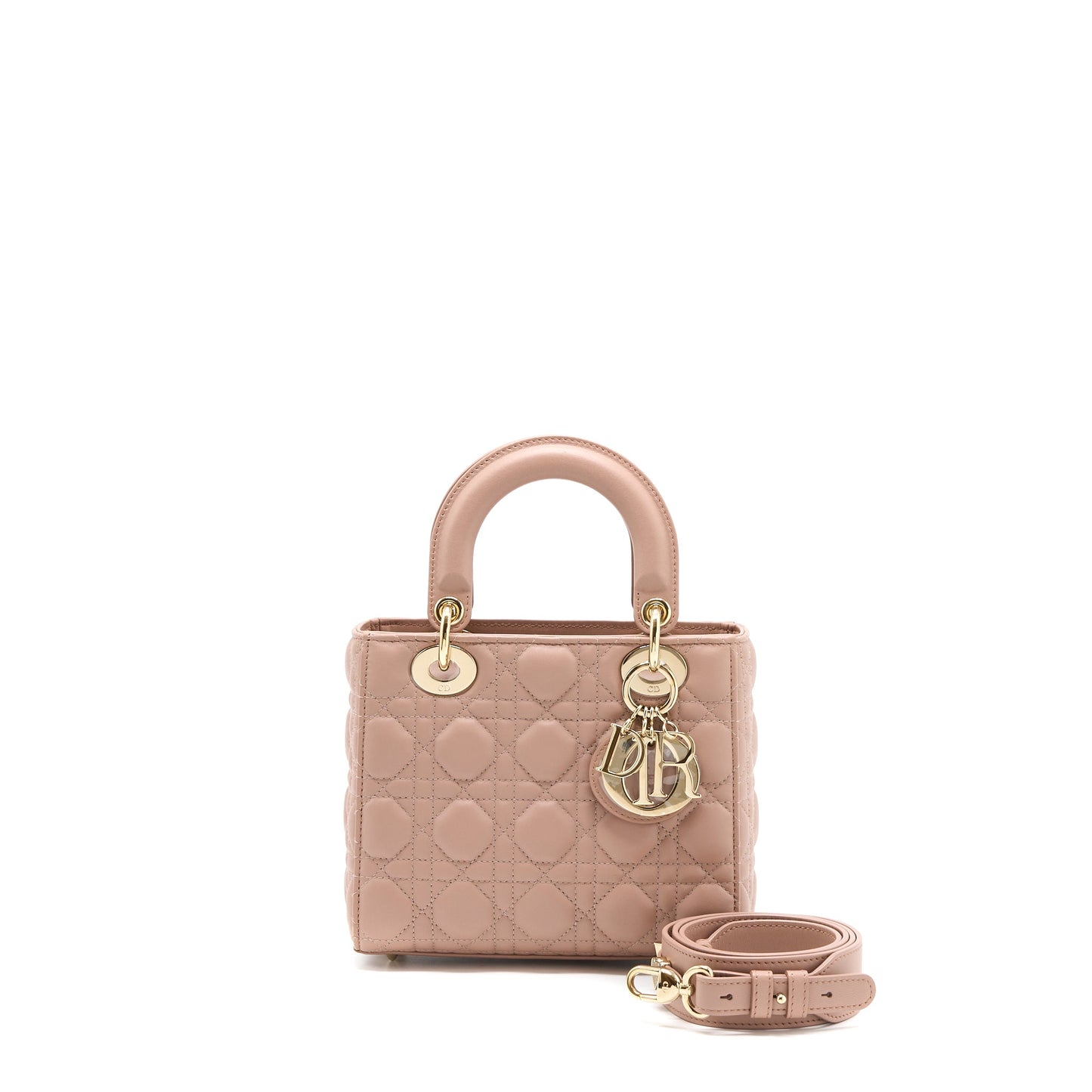 Dior Lady My Abc Purse Lambskin Handbag Pink Small Travel Bag