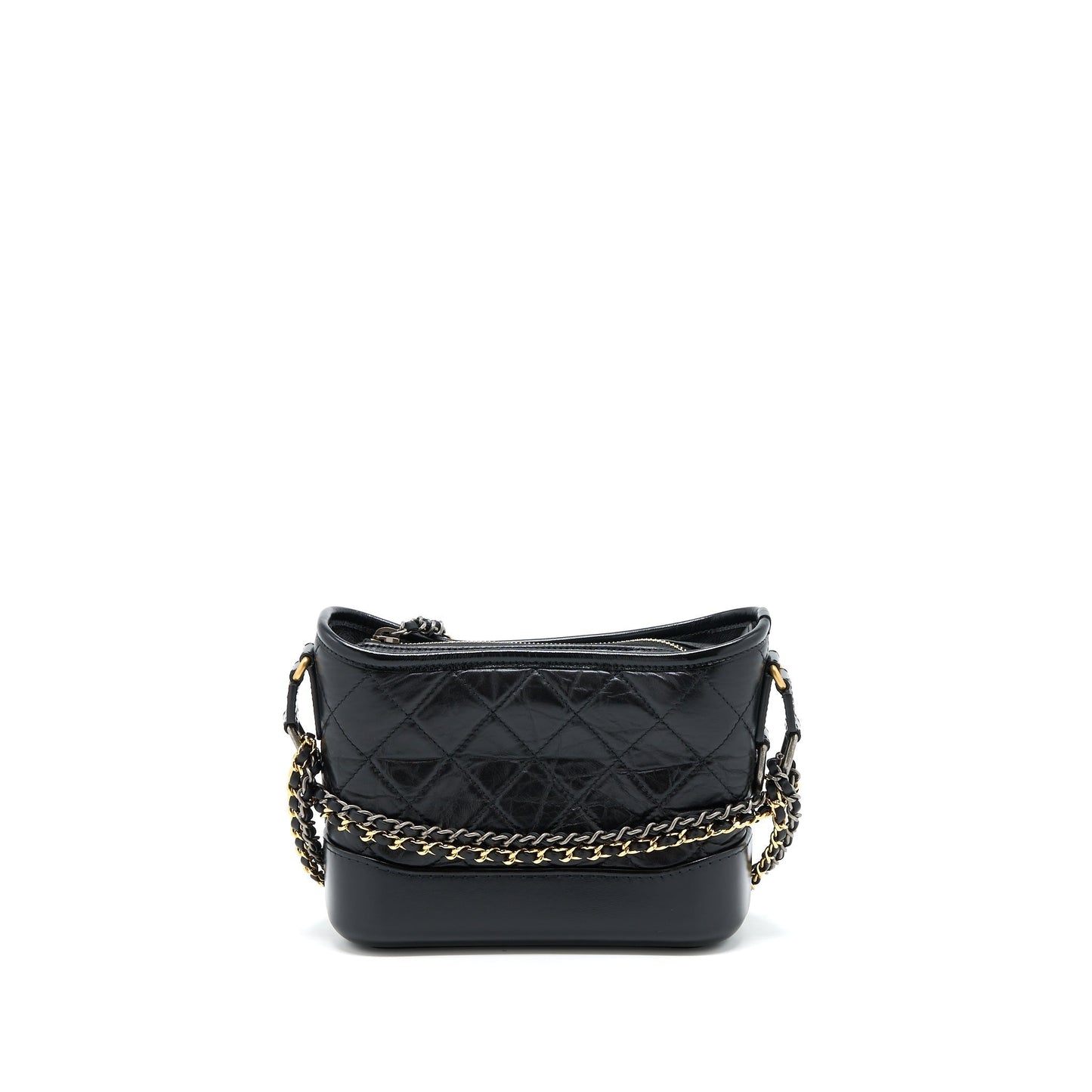 Chanel Gabrielle Hobo Aged Calfskin Hardware Multicolour Black Small Shoulder Bag Multicolour Hardware