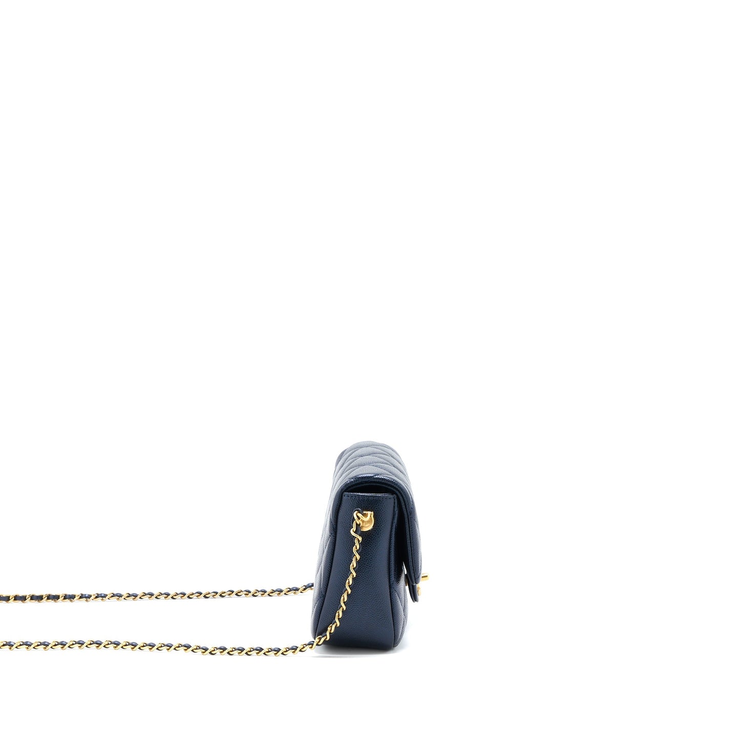 Chanel 21K My Perfect Flap Caviar Brushed Black Shoulder Bag
