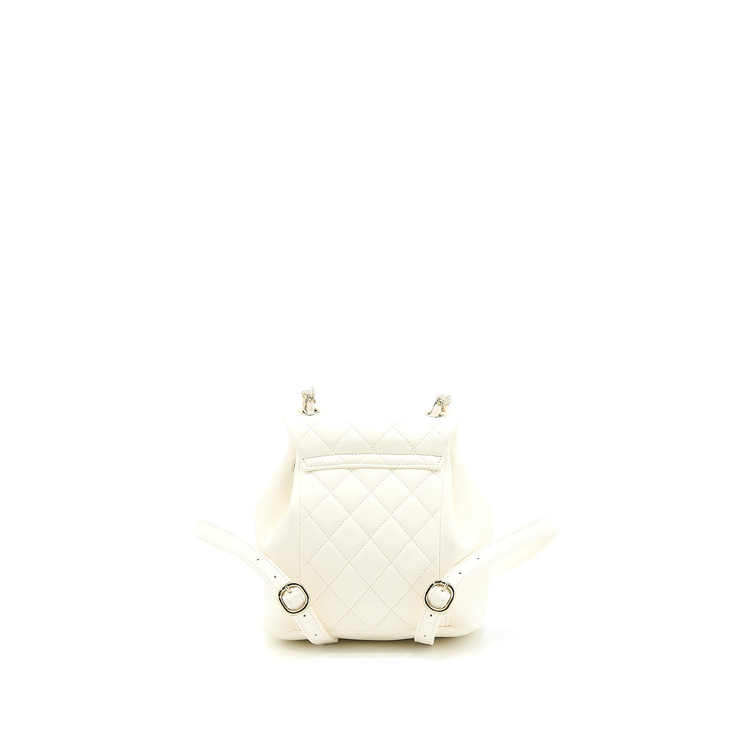 Chanel Duma Backpack Lambskin LGHW Microchip White