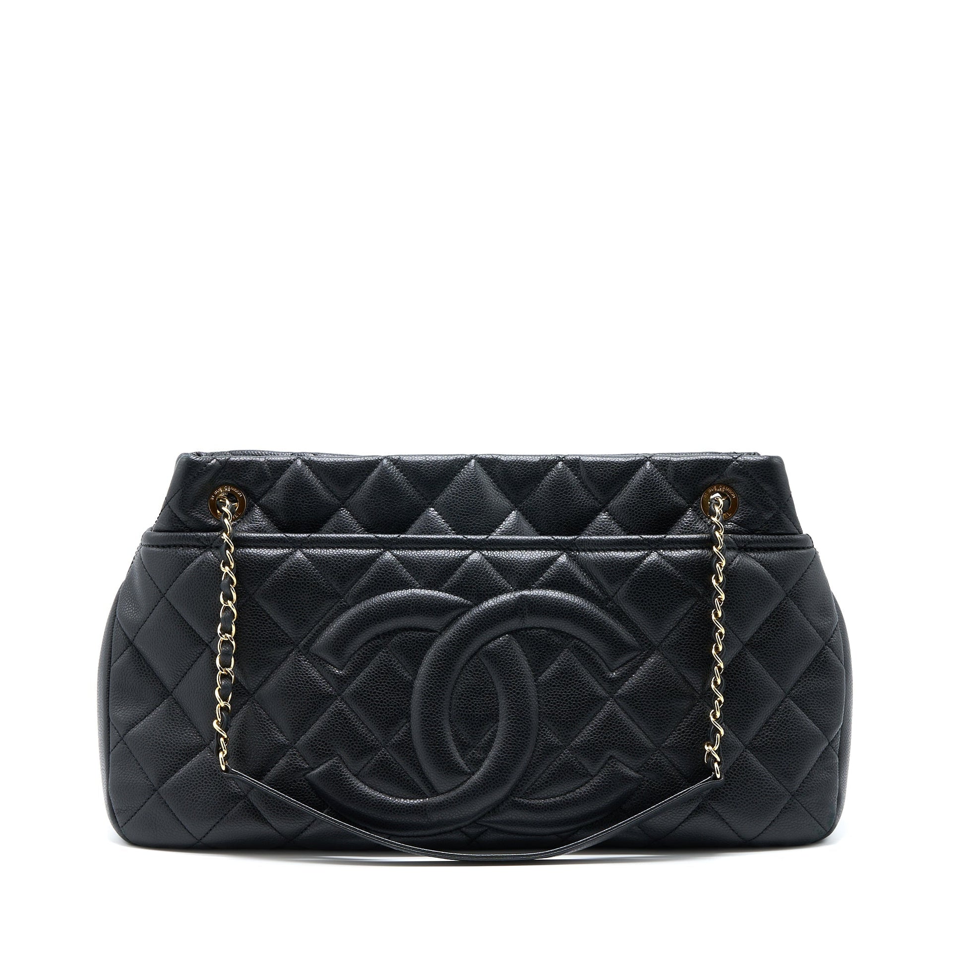 Chanel Matelasse Caviar GHW Black Tote Bag