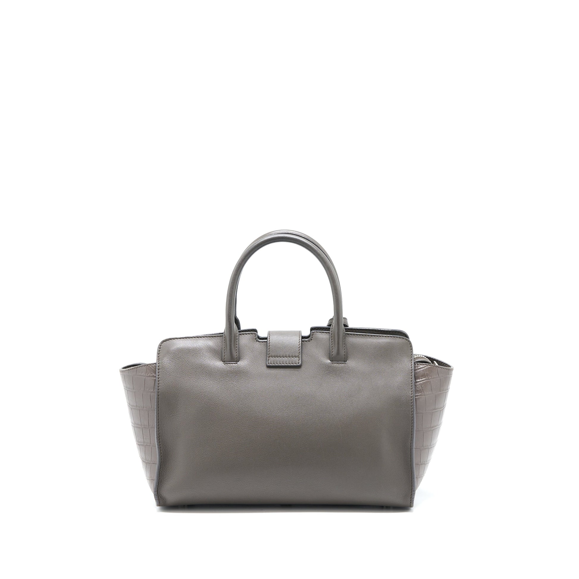 YSL Saint Laurent Saint Laurent Cabas Tote Purse Grey Tote Bag
