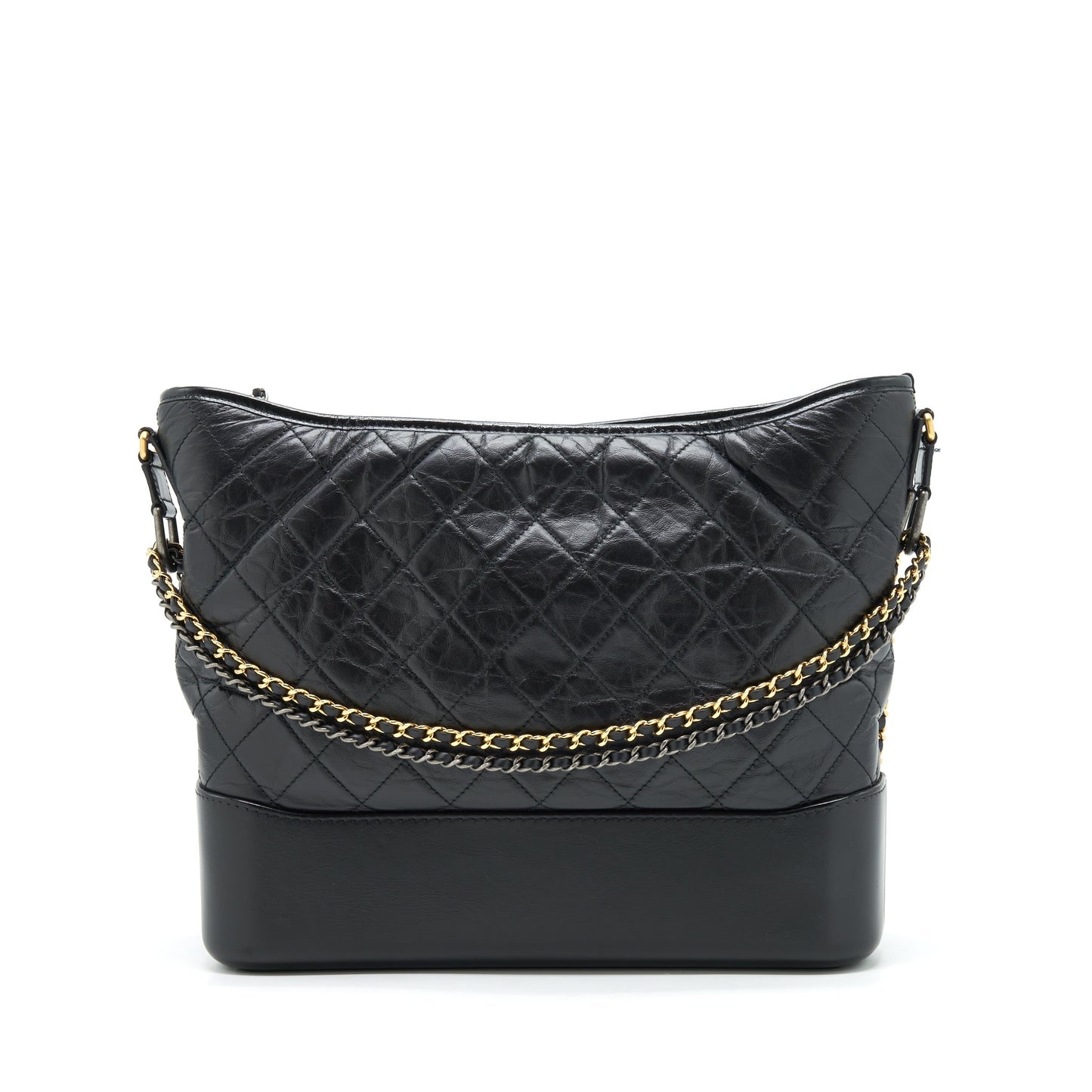 Chanel Gabrielle Hobo XL Sliver Hardware Multicolour Black Gold Shoulder Bag