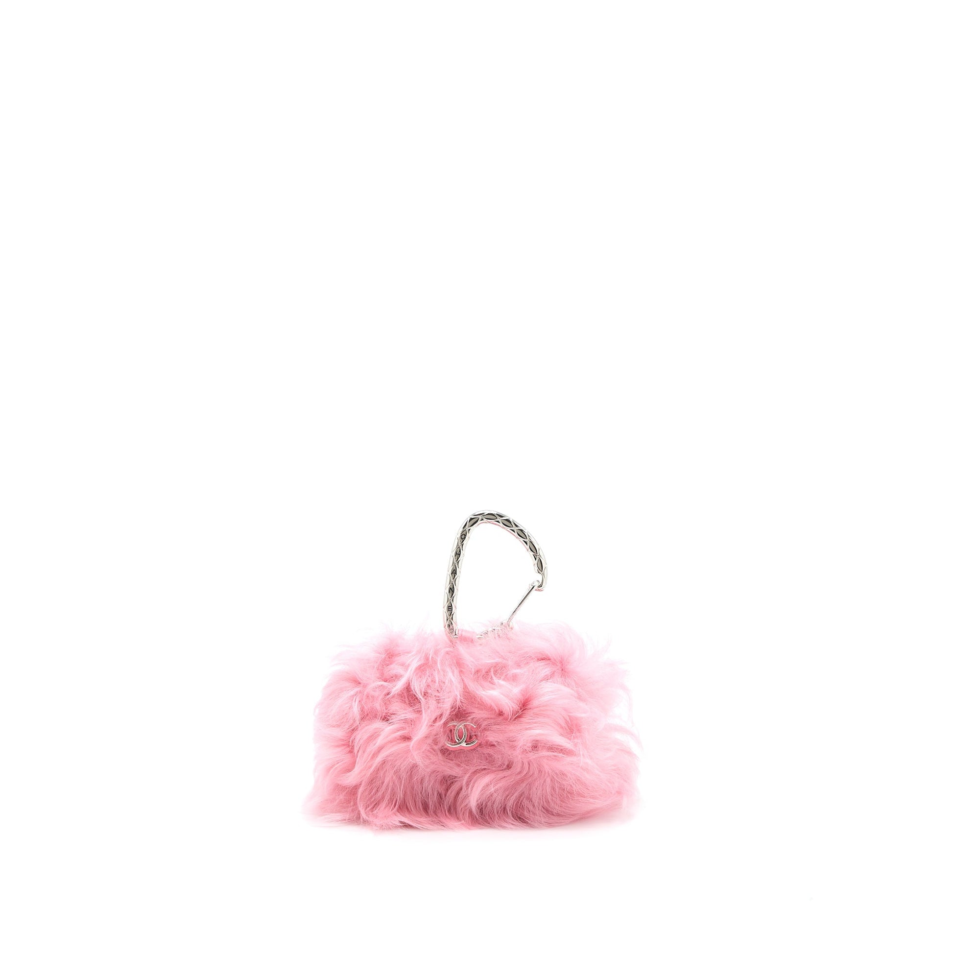 Chanel 21K Flap Jewel Hook Shearling Lambskin Pink Shoulder Bag