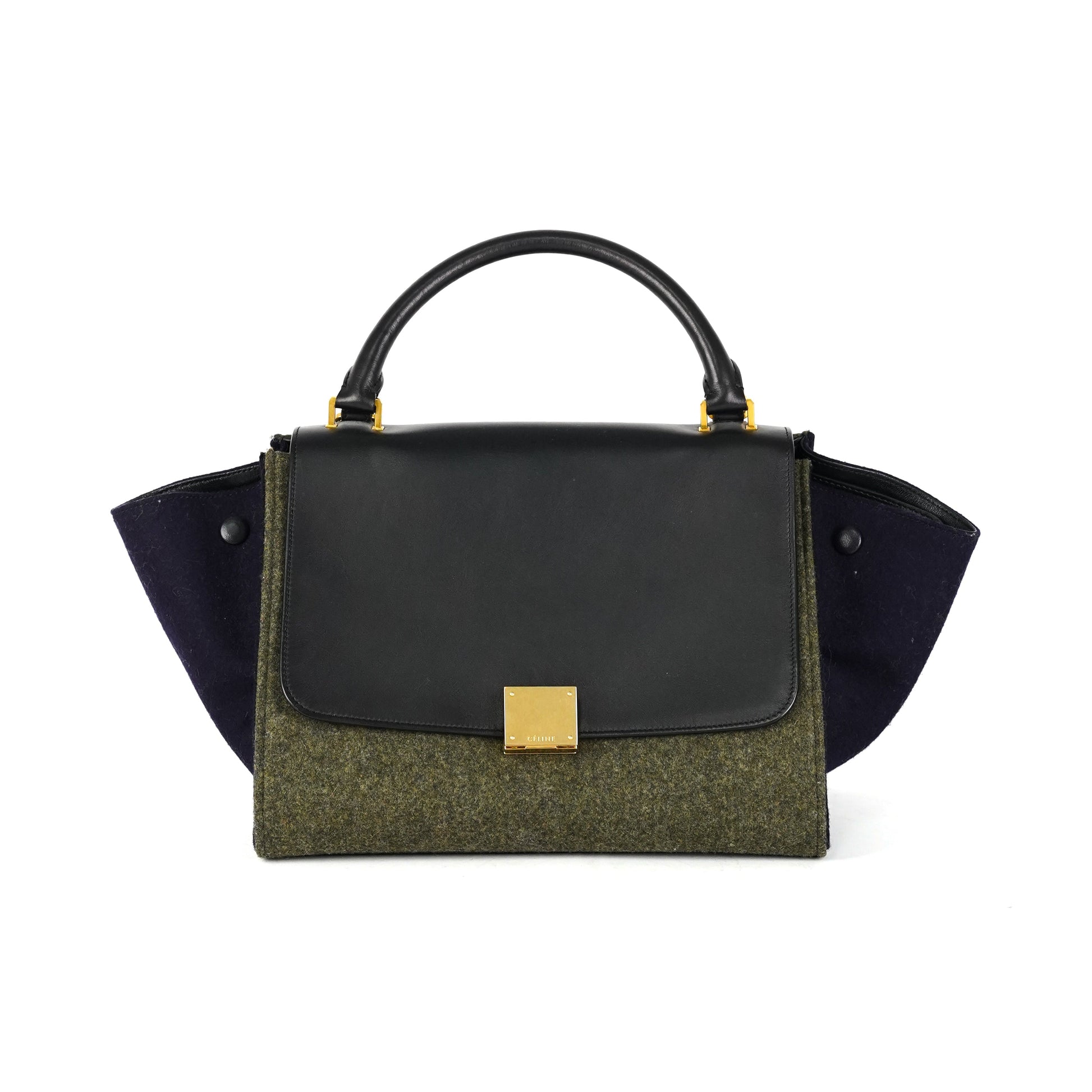 Luxury Trapeze Khaki And Navy Bag Travel Bag