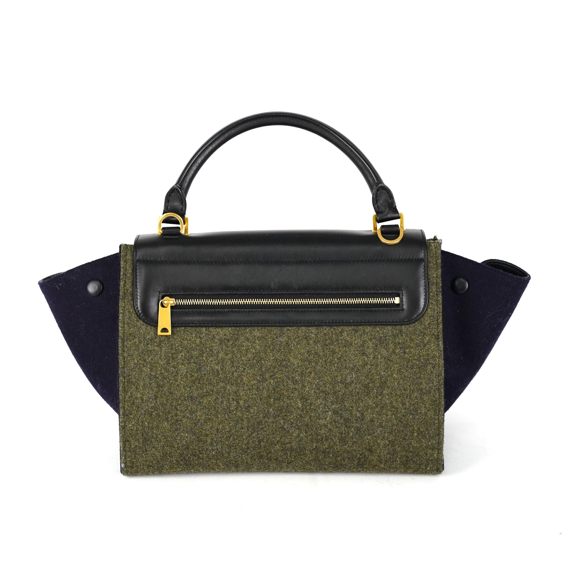 Luxury Trapeze Khaki And Navy Bag Travel Bag