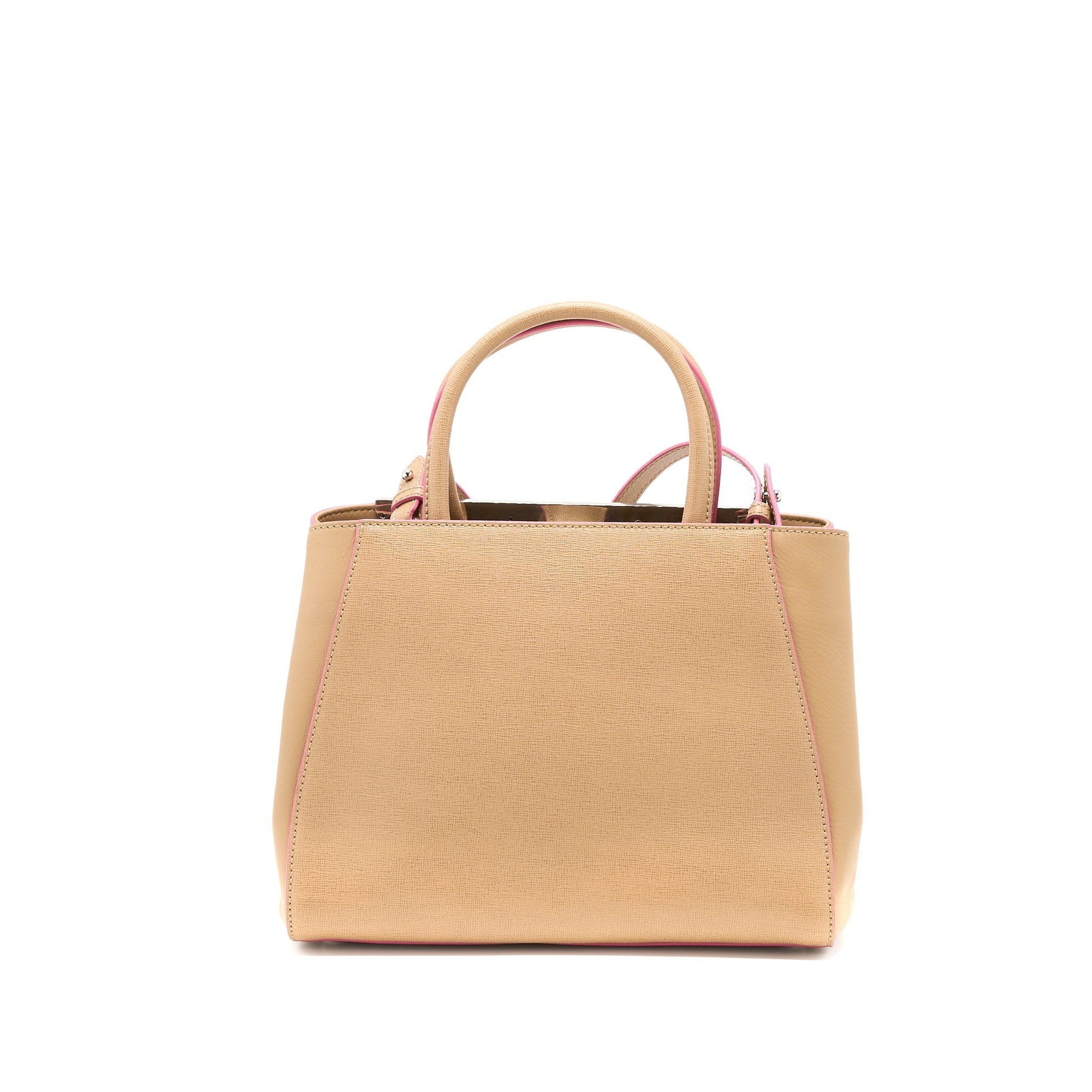 Fendi 2Jours Tote Purse Beige Tote Bag
