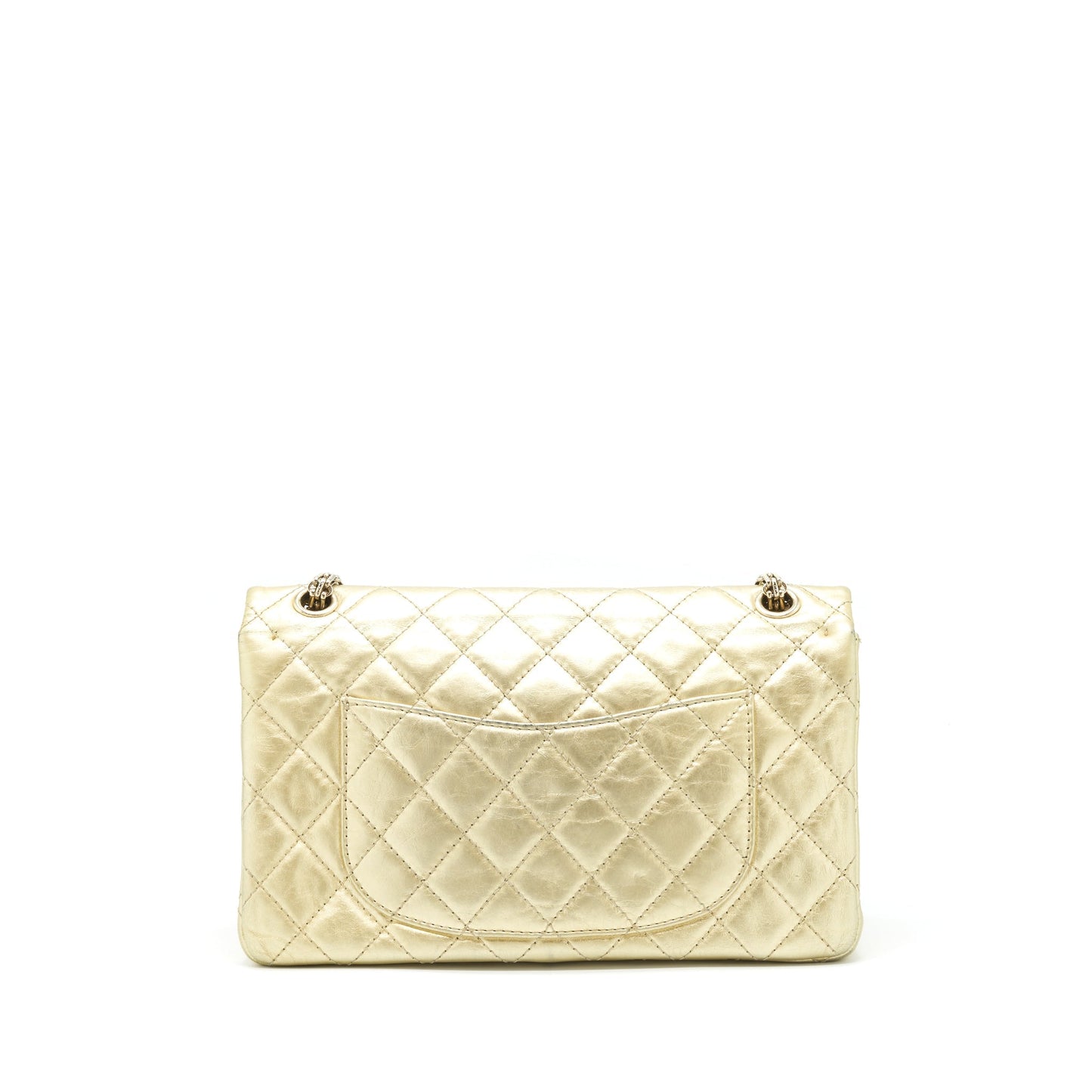 Chanel 2.55 Reissue 226 Double Flap GHW Gold Shoulder Bag
