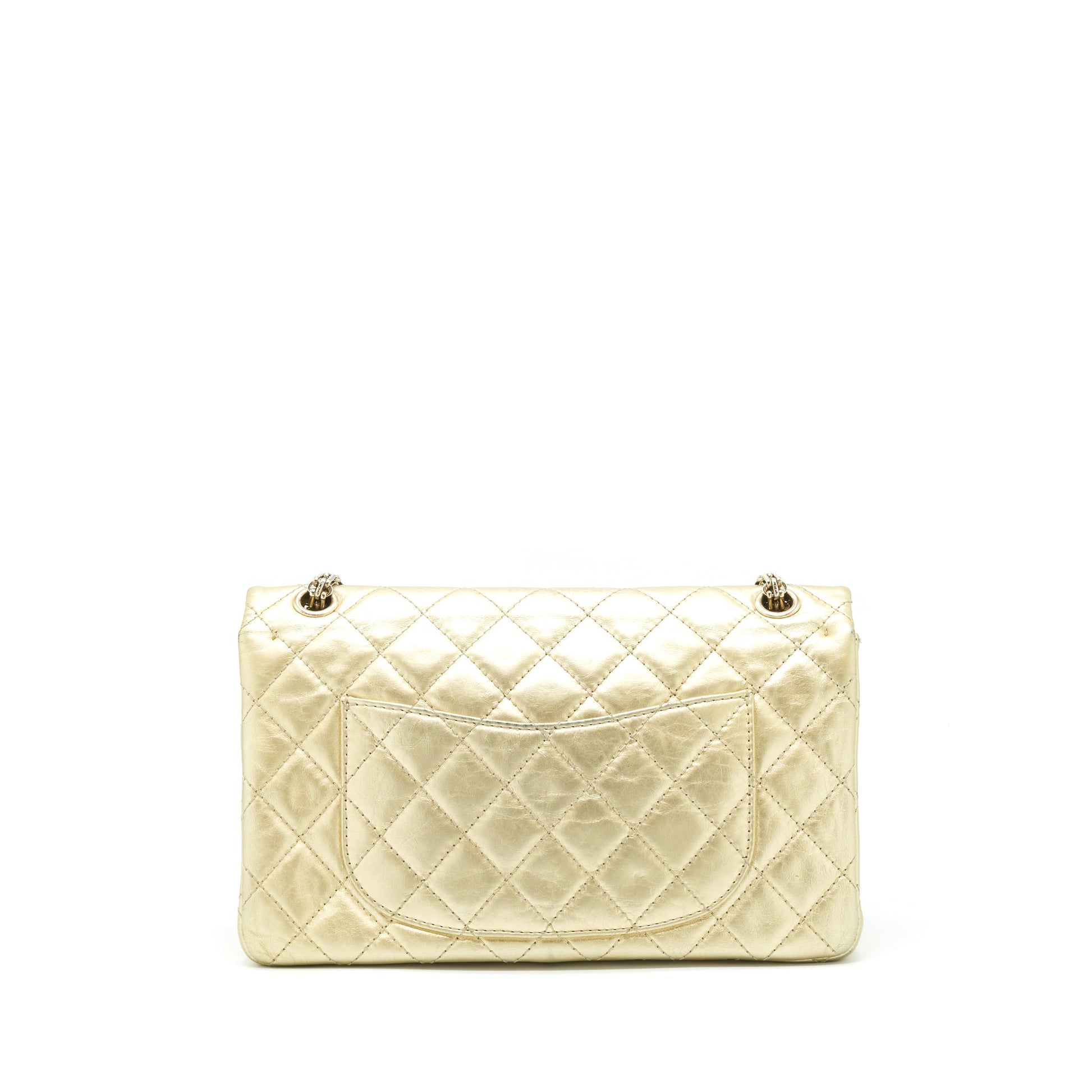 Chanel 2.55 Reissue 226 Double Flap GHW Gold Shoulder Bag