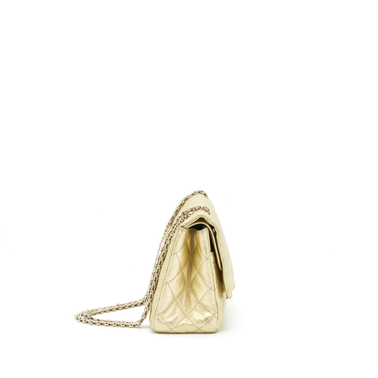 Chanel 2.55 Reissue 226 Double Flap GHW Gold Shoulder Bag
