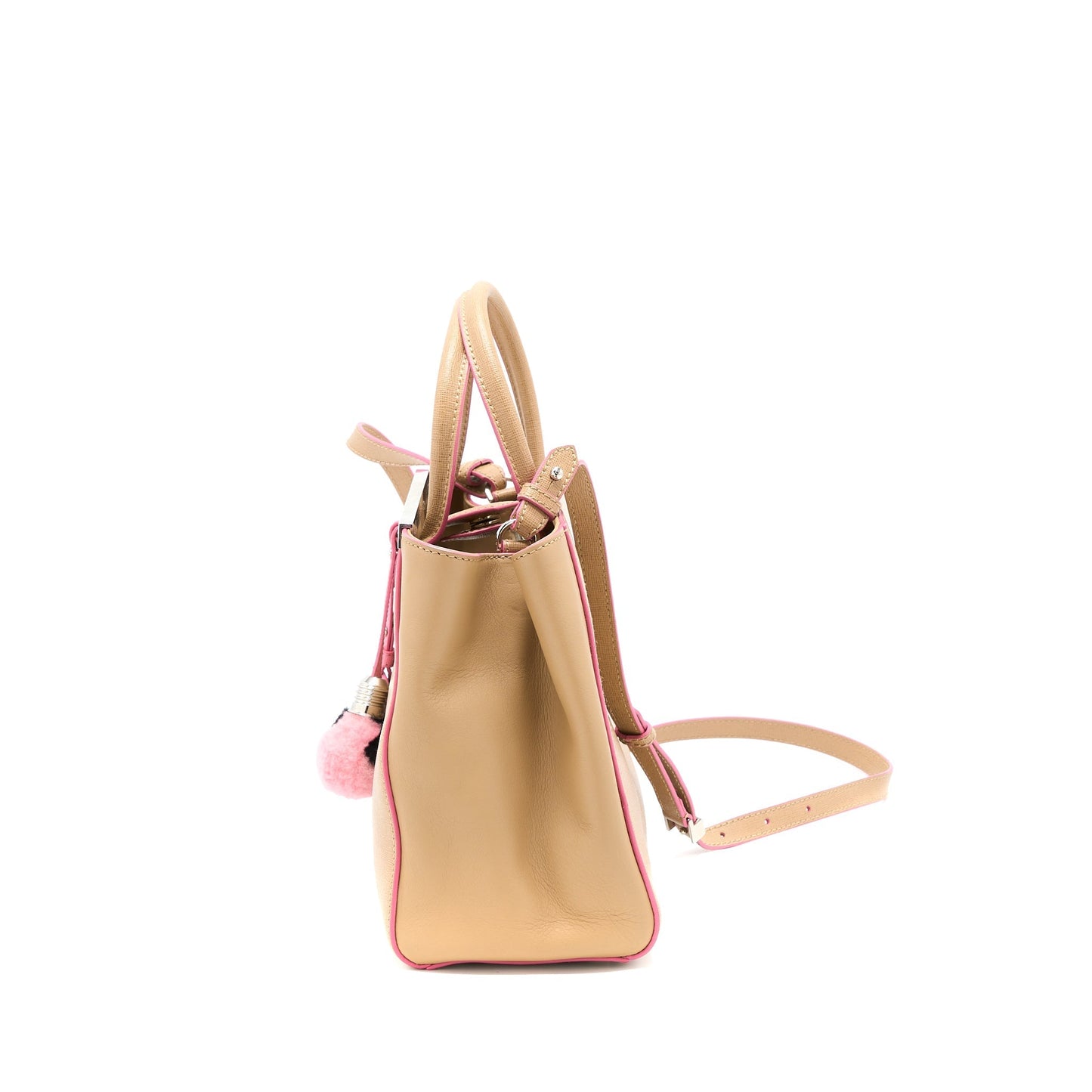 Fendi 2Jours Tote Purse Beige Tote Bag