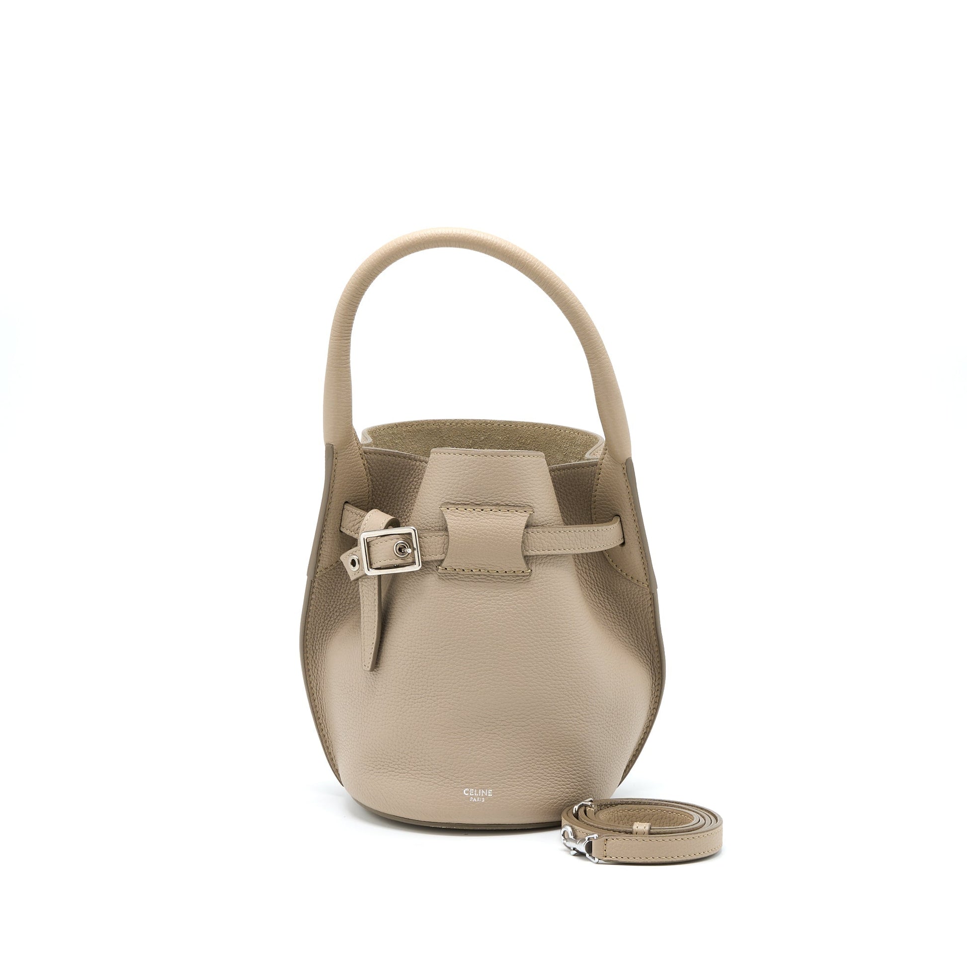 Celine Nano Big Purse Calfskin Grey Handbag Travel Bag