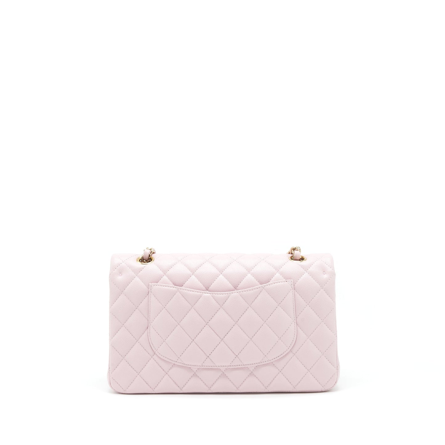 Chanel Classic Double Flap 21S Caviar Light Pink Shoulder Bag
