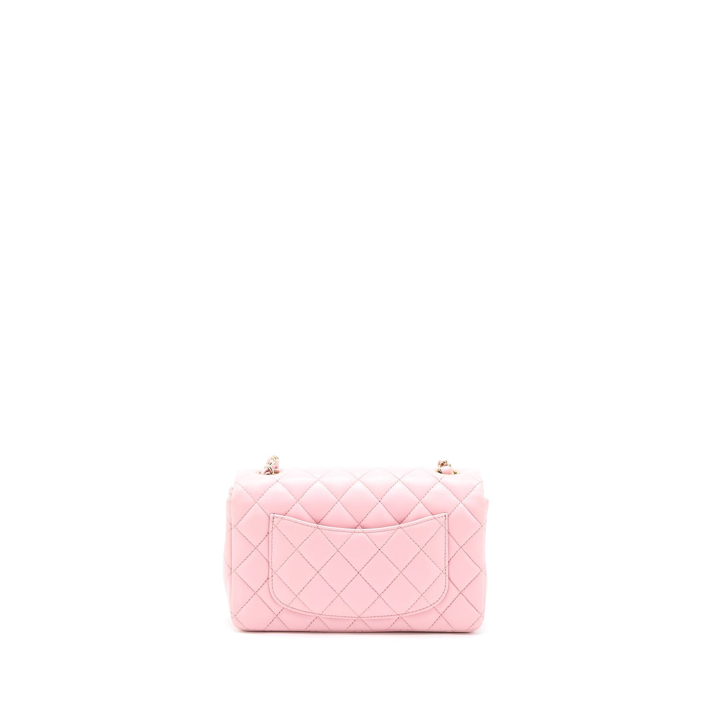 Chanel 21s Rectangular Flap Lambskin LGHW Pink Shoulder Bag