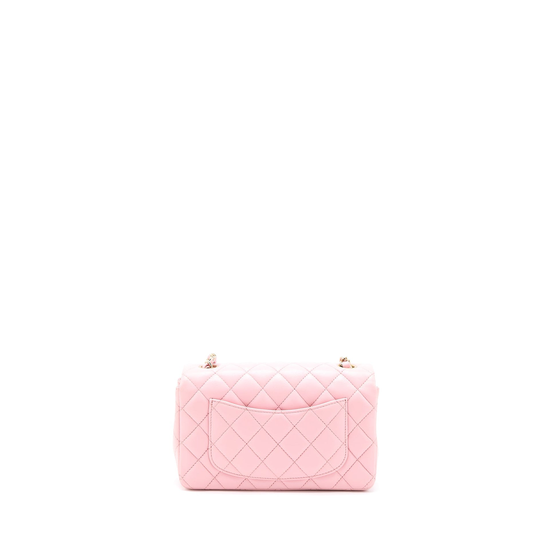 Chanel 21s Rectangular Flap Lambskin LGHW Pink Shoulder Bag