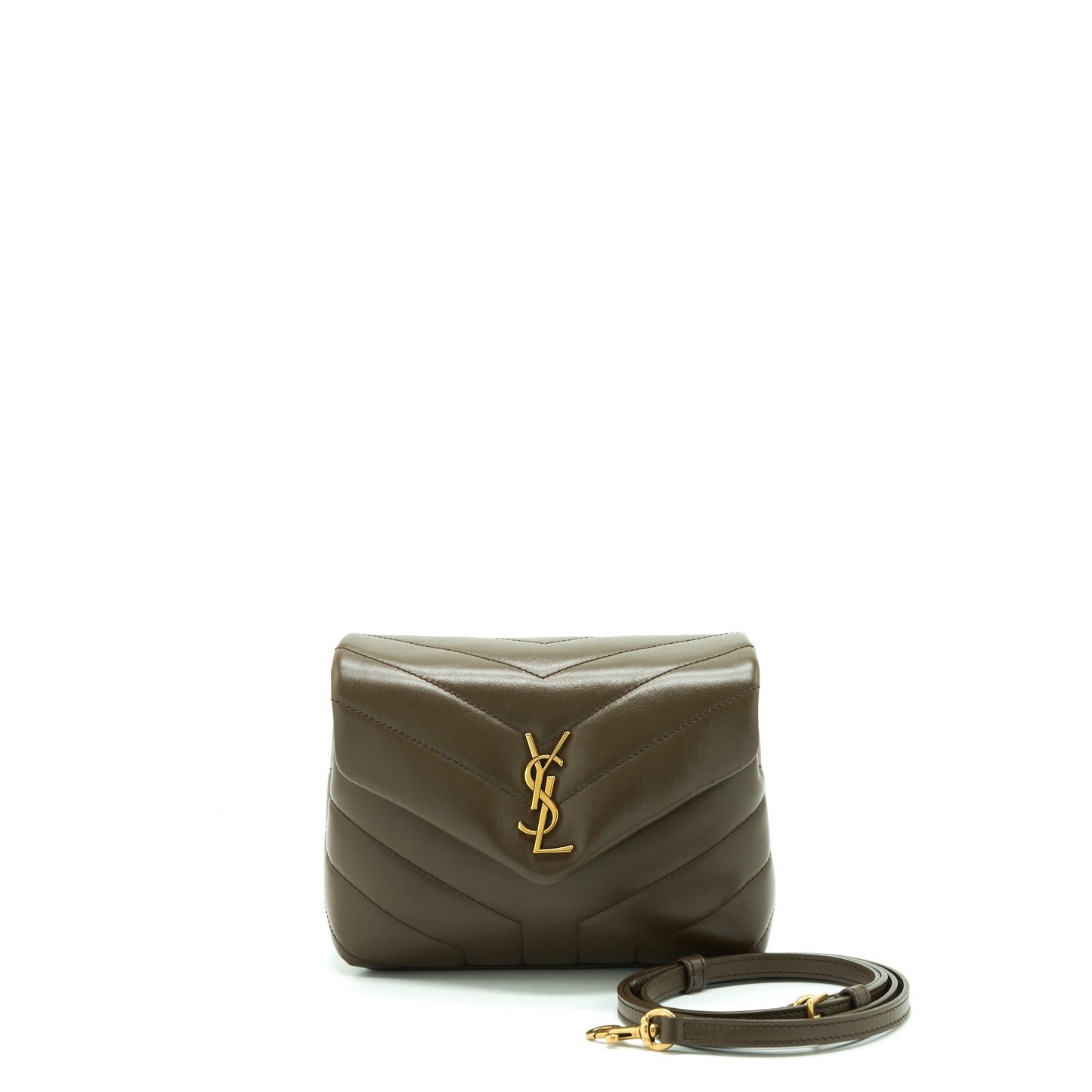 YSL Saint Laurent Lou Lou Purse Travel Bag Brown