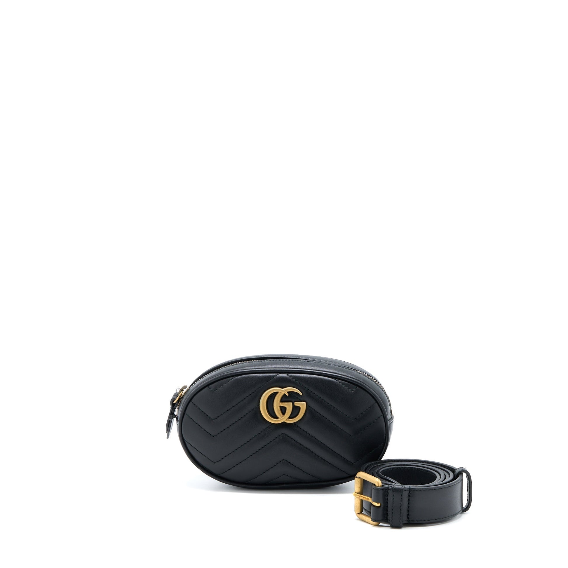 Gucci Marmont Round Belt Bag Black Accessory