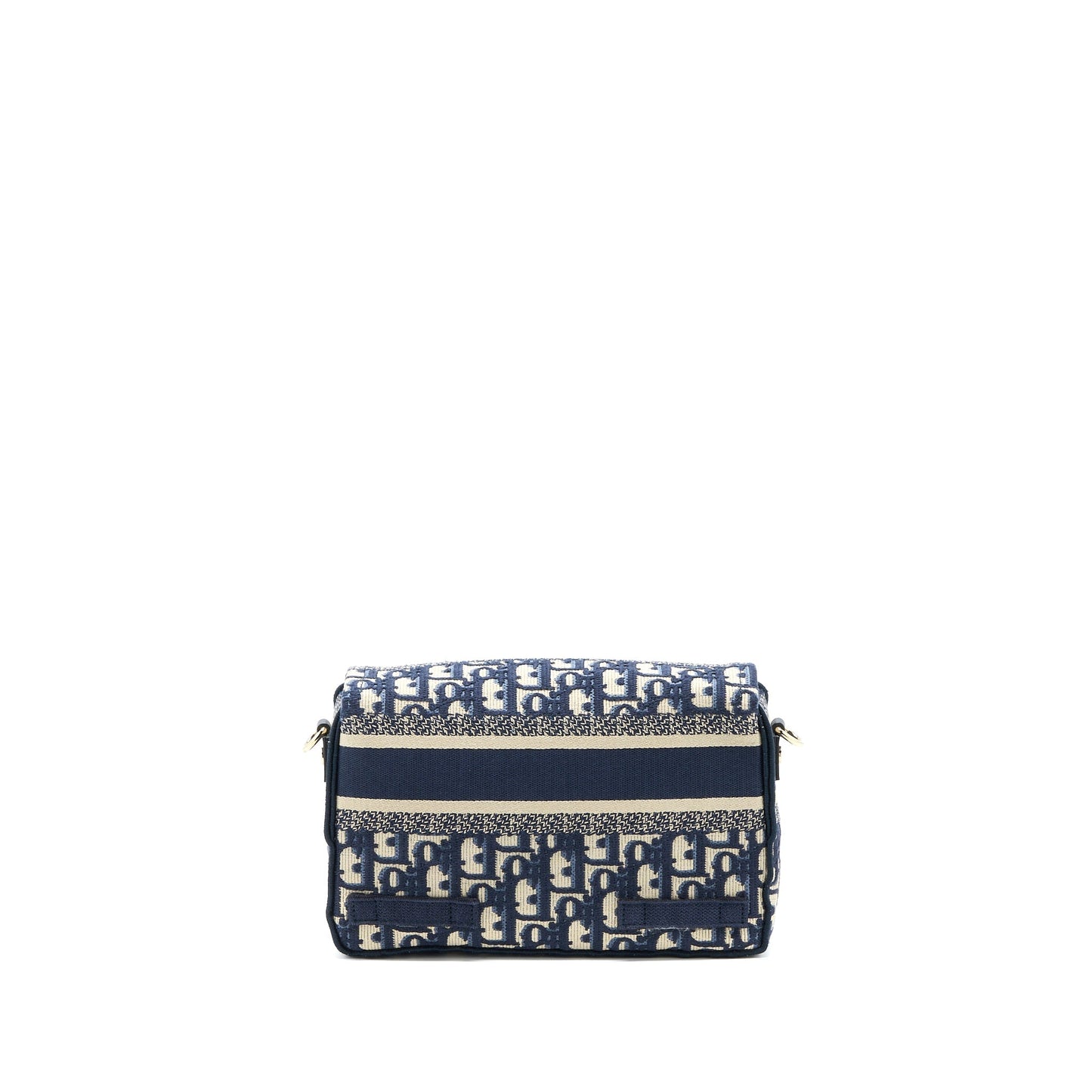 Dior camp Purse Oblique Embroidery Handbag Blue Small Travel Bag