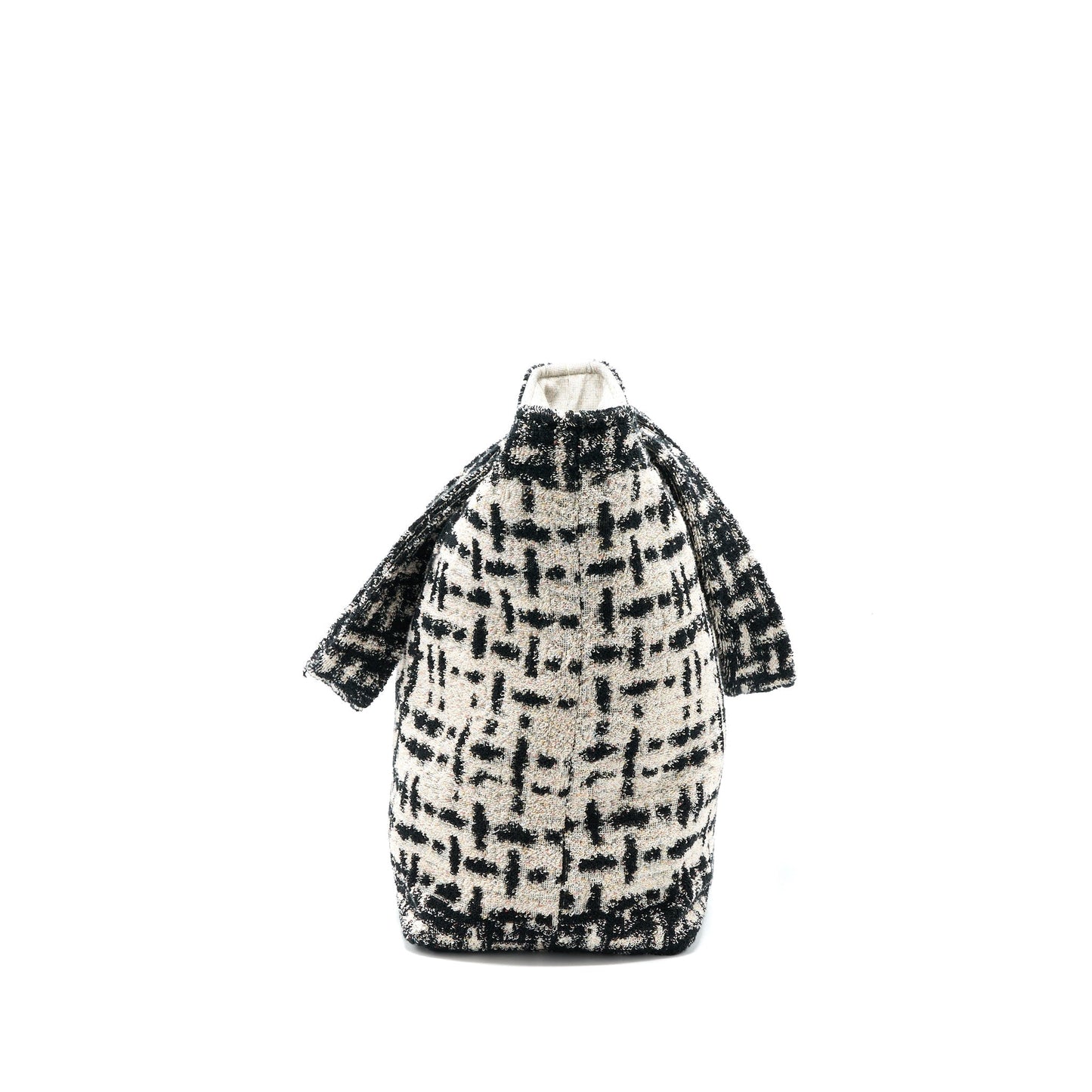 Chanel 22K Beach Towel Ecru Black Handbag