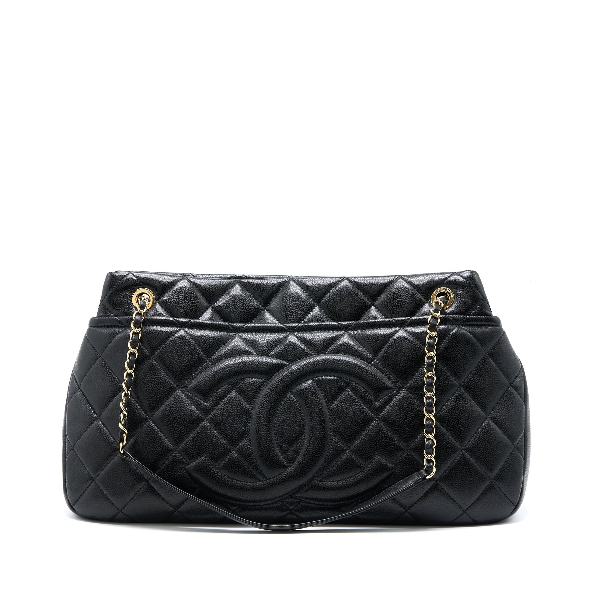 Chanel Matelasse Caviar GHW Black Tote Bag Ghw 1
